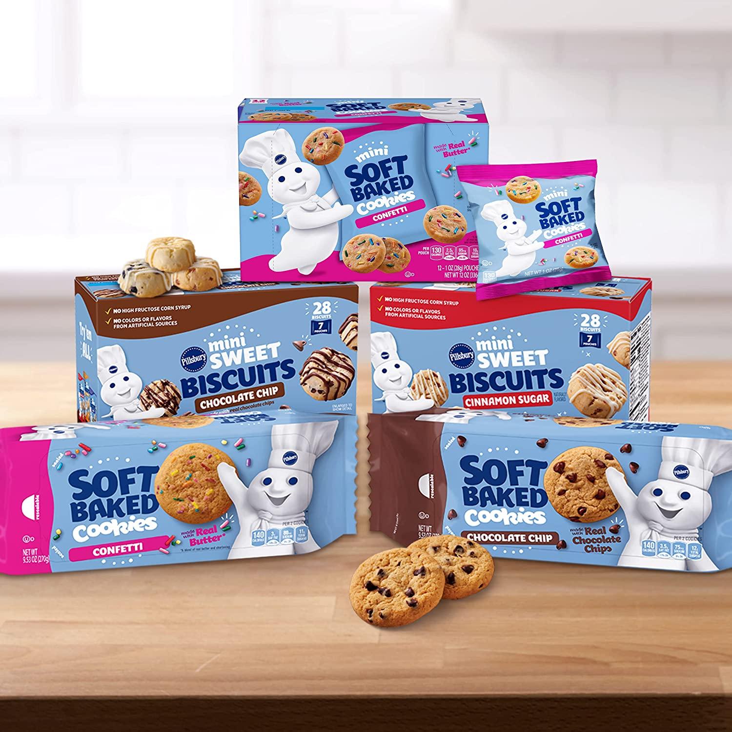 Pillsbury Soft Baked Chocolate Chip Cookies 9.53 oz, 18 ct Buy Now