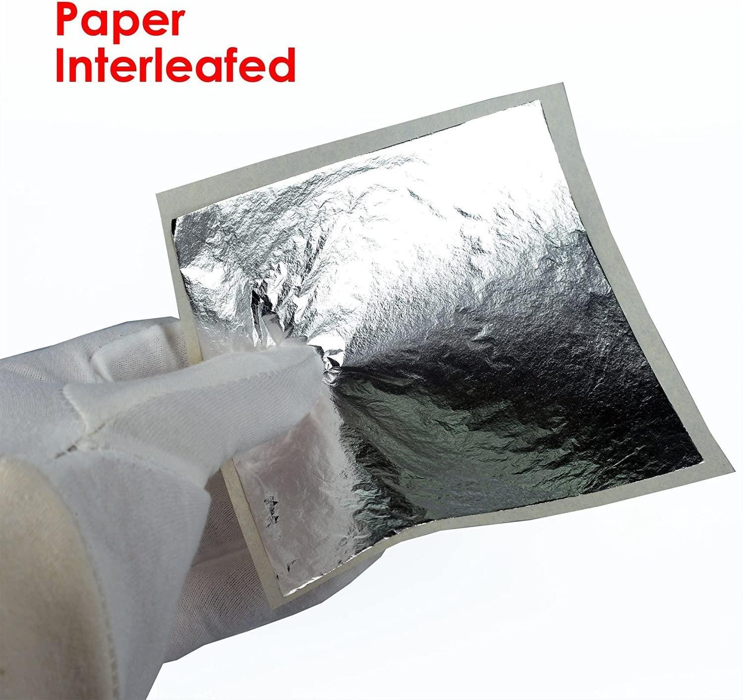 Edible Genuine Silver Leaf Sheets by Barnabas Blattgold Large 4.4