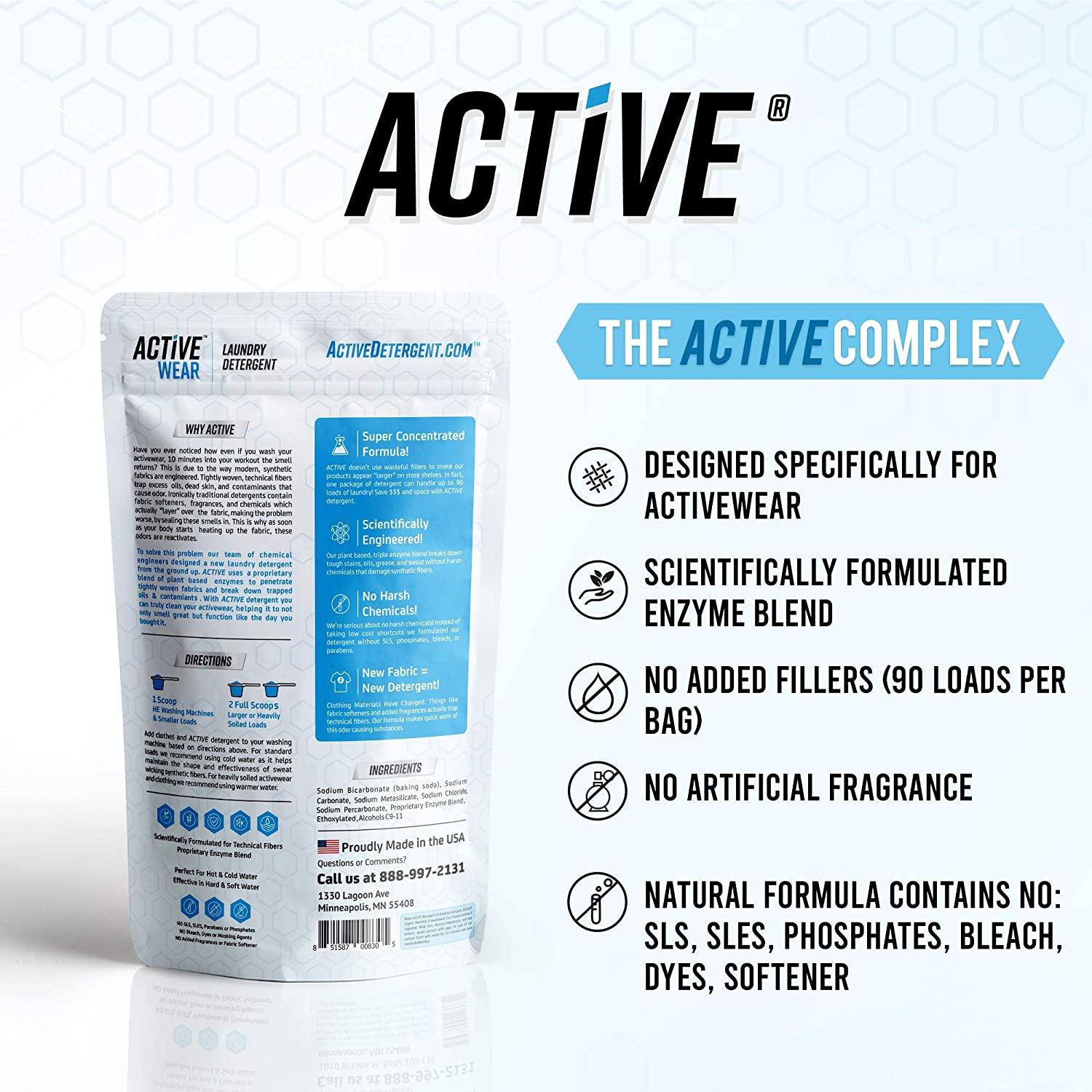 Active Wear Laundry Detergent & Soak Formulated for Sweat and Workout