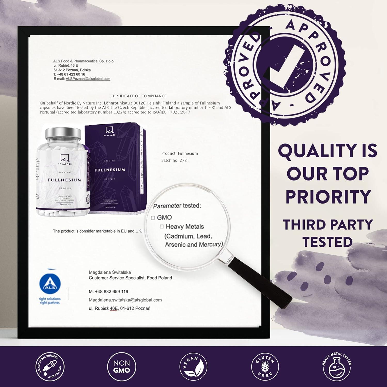 Magnesium Complex 1355mg per Daily Dose of which Elemental Magnesium 400mg Magnesium Citrate