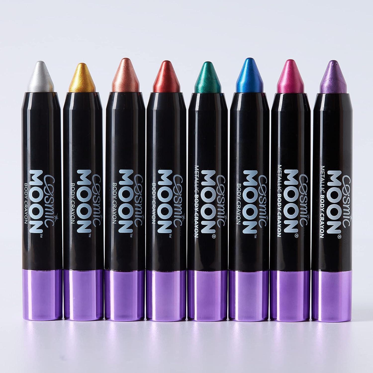 Cosmic Moon Metallic Body Crayons Blue S11272 Costume Make Up main image 0