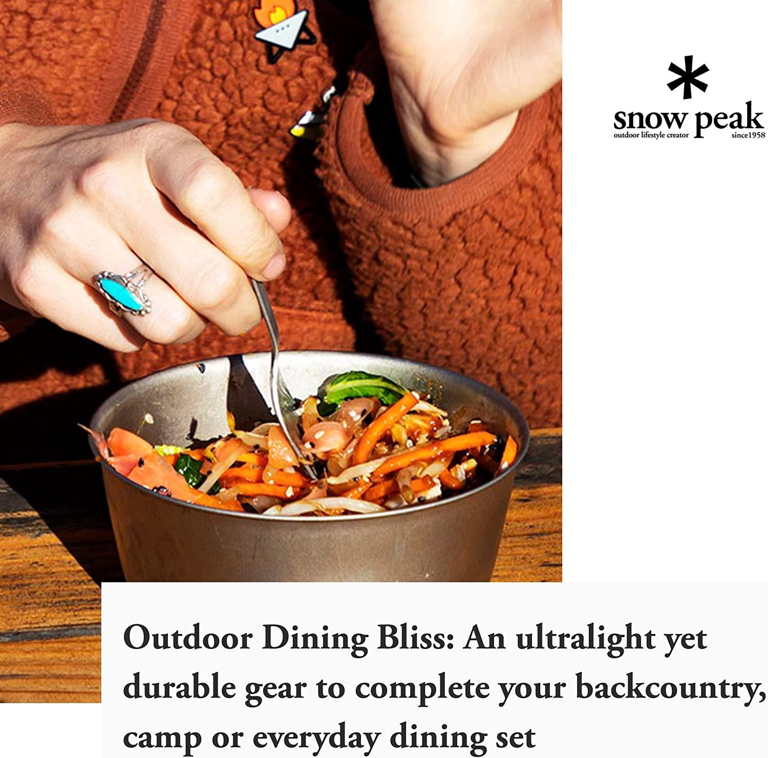 Snow Peak Trek Titanium Bowl - Ultralight & Durable Camping