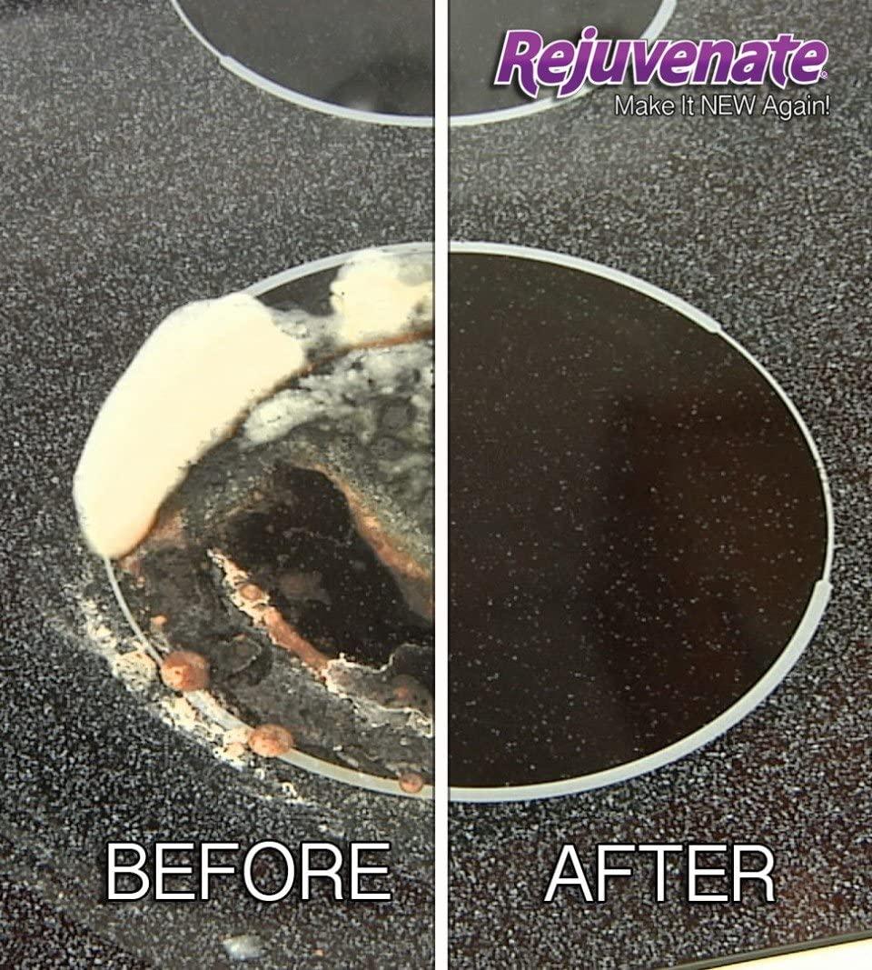 Rejuvenate Glass & Ceramic Cooktop Oven Cleaner 10oz Removes Toughest