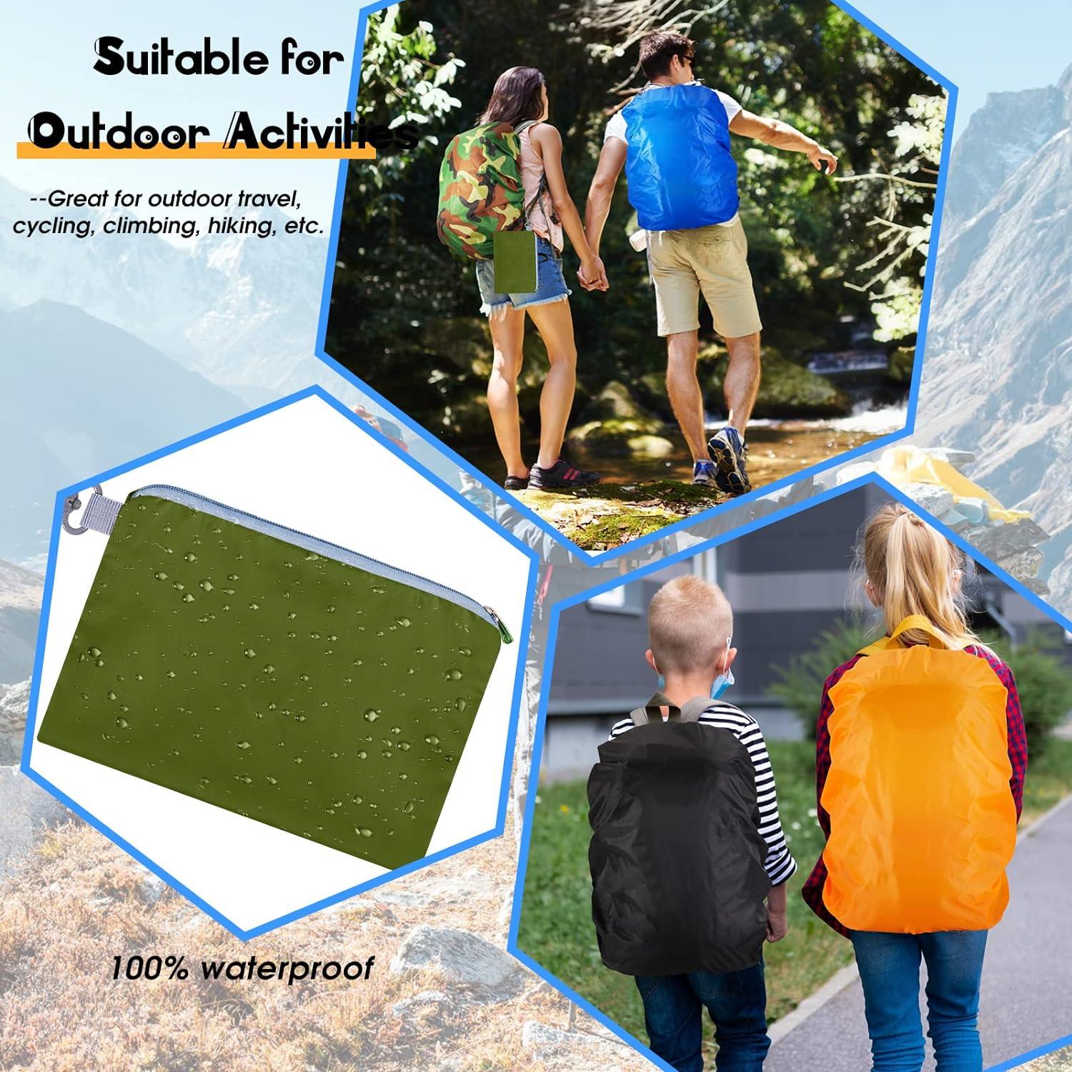 Amylove Waterproof Backpack Rain Cover 30-40L - 4 Pcs Reflective Strip Ultralight Pack Cover with Adjustable Strap and Storage Pouches | Buy Now with Express International Delivery | GoSupps.com Amylove Waterproof Backpack Rain Cover 30-40L - 4 Pcs Reflective Strip Ultralight Pack Cover with Adjustable Strap and Storage Pouches | Buy Now with Express International Delivery | GoSupps.com