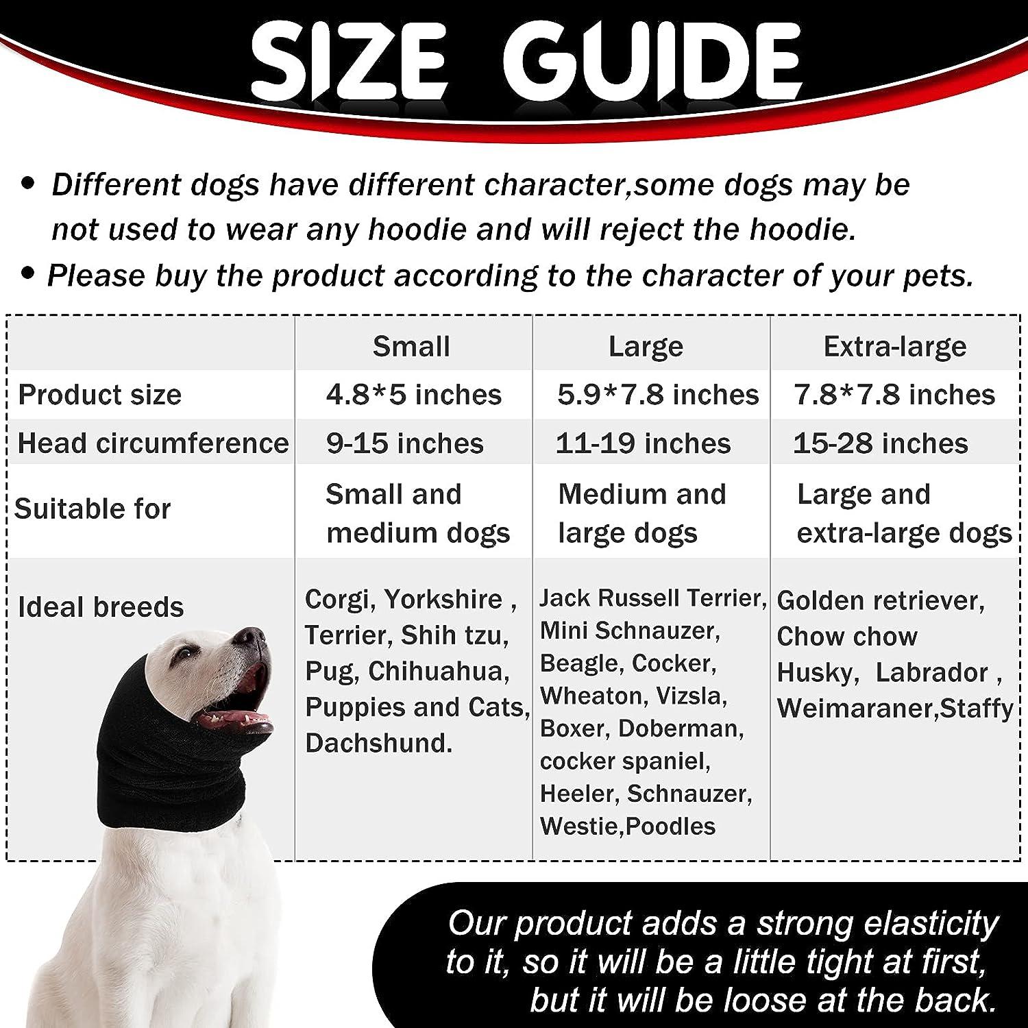 Dog Snood Dog Neck and Ears Warmer, Dog Ear Muffs Noise Protection, No Flap  Ear Wraps for Dogs, Warm Winter Pet Knit Snood Headwear for Comfort,  Grooming, Anti-anxiety At Noise Place (5.9
