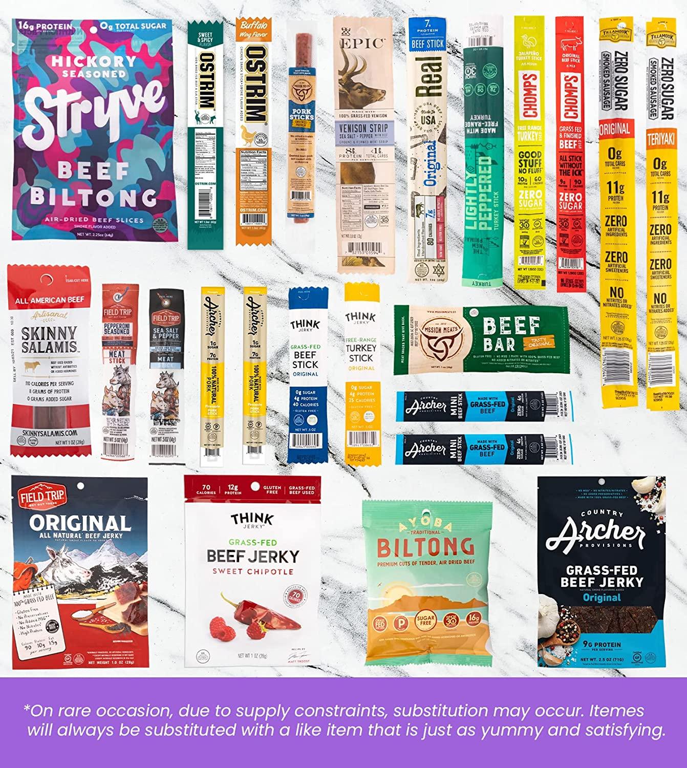 Jerky Lovers Assortment Gift Box, Beef Jerky Gift Baskets For Men