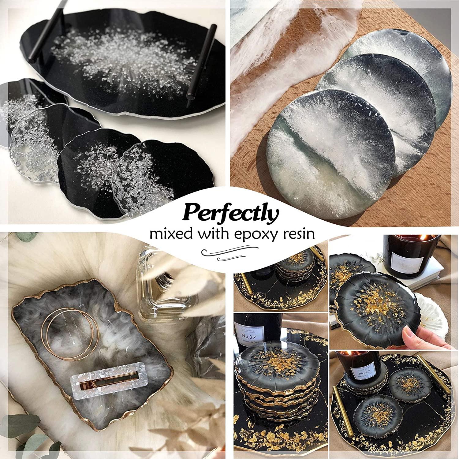 Black Mica Powder - 2.1 Ounces/ 60 Grams - Natural Epoxy Resin Dye Mica  Powder for Makeup, Epoxy Resin Art, Acrylic Paint, Fine Arts,Soap Making,  Acrylic Nail 60g Black