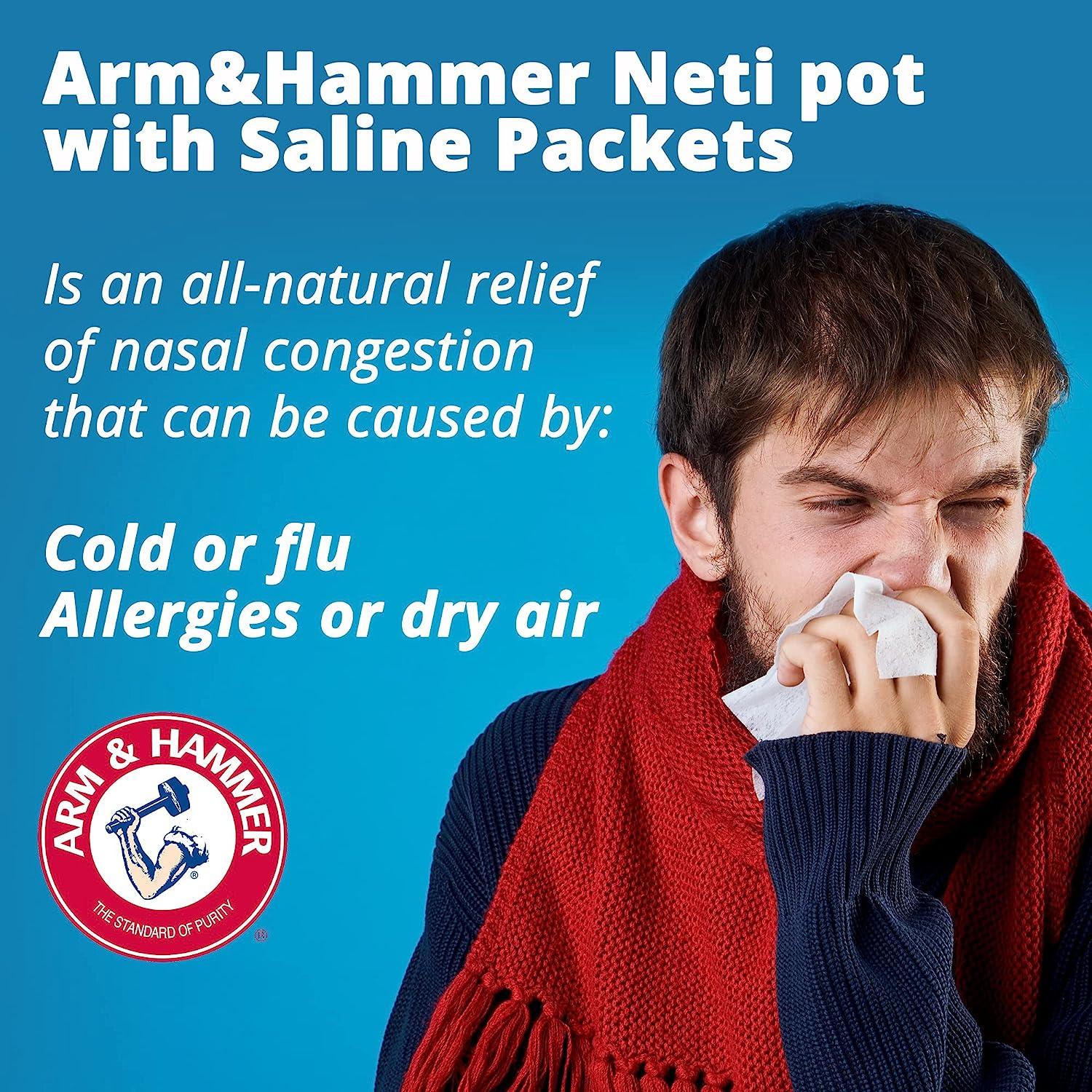 Arm & Hammer Comfort Flow with 10 Salt Packets, Nasal Rinse Sinus