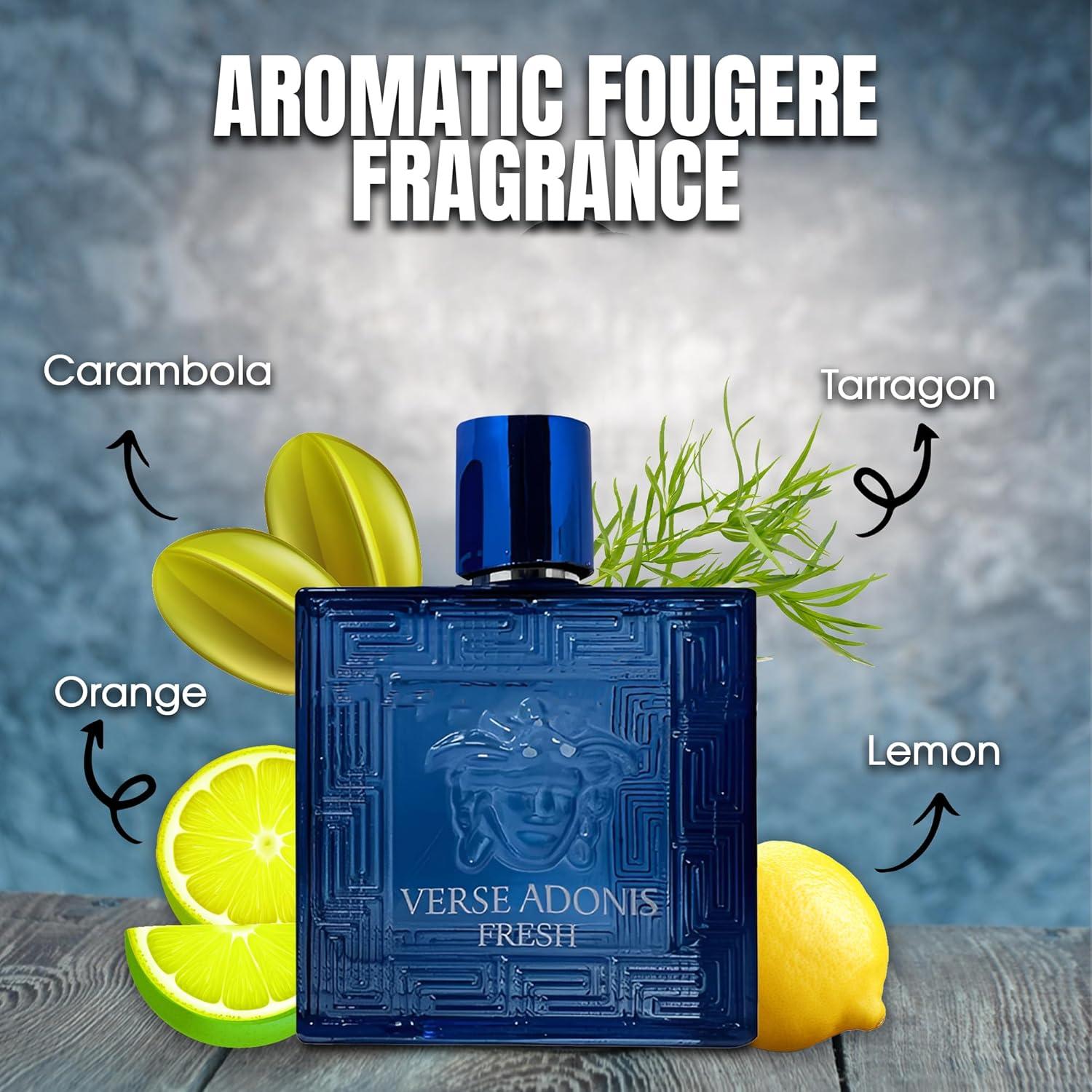 Men's Cologne Verse Adonis Fresh- Eau De Toilette Spray Perfume Fresh ...