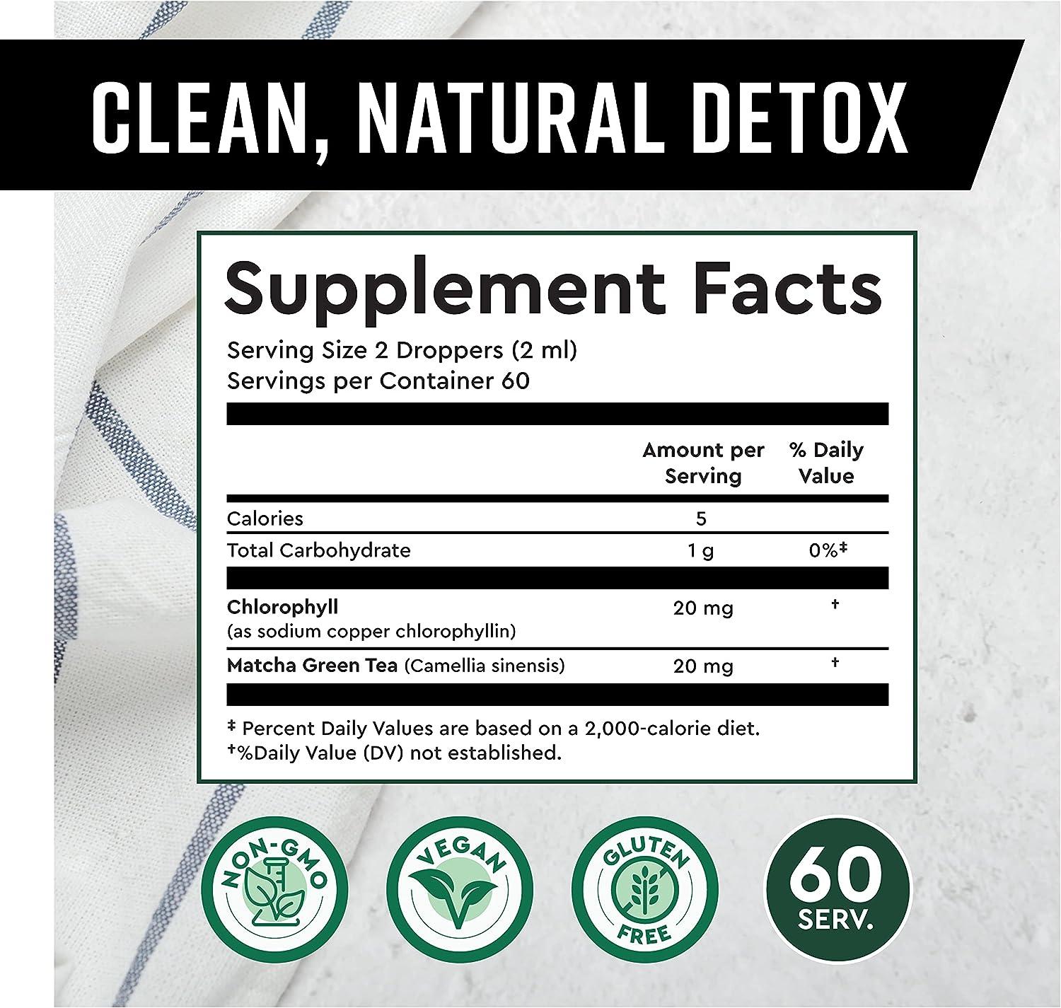 360 Nutrition Matcha Chlorophyll Liquid Drops with LTheanine Gluten