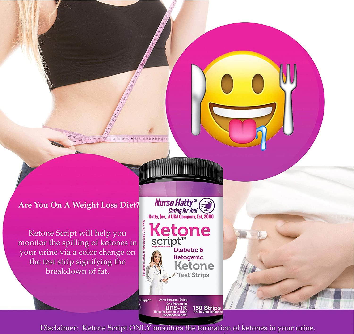 Nurse Hatty Diabetic & Ketogenic Keto Strips Fresh USAMade High