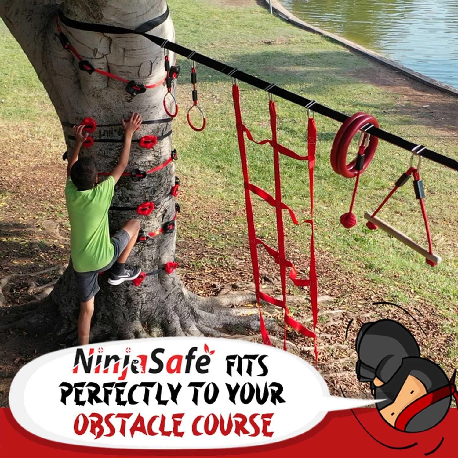 Ninja Tree Climbing Kit 12 Tree Climbing Holds, 6 Ratchets Outdoor