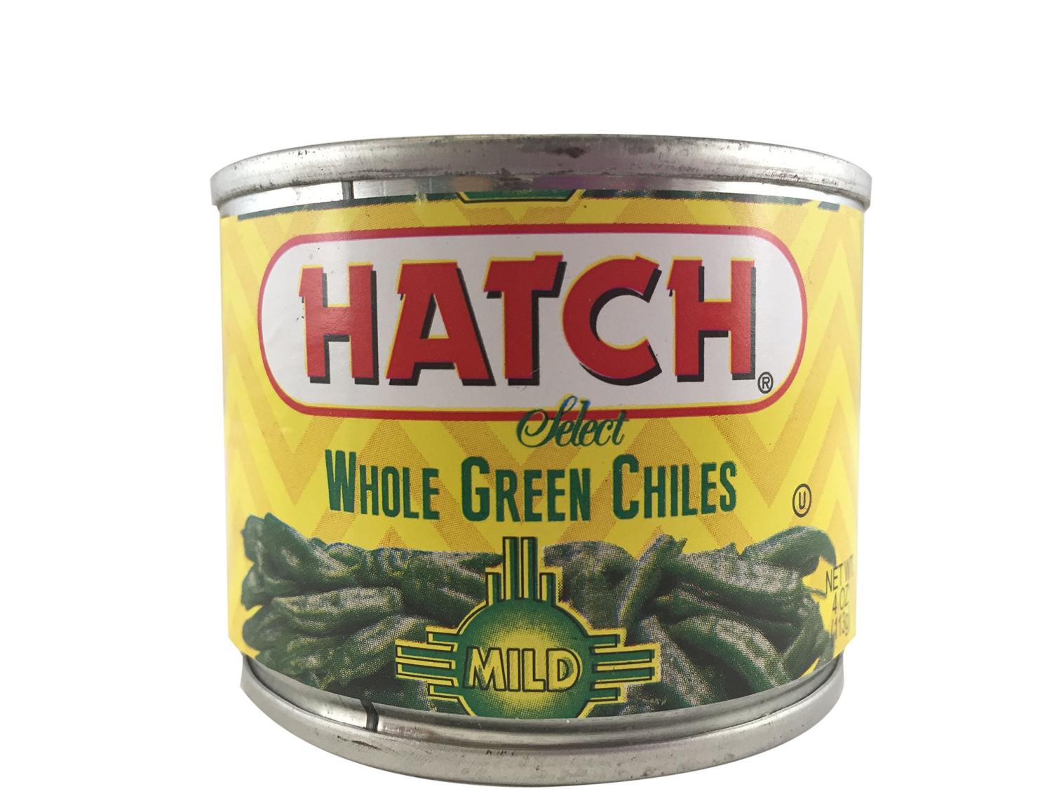 Hatch Whole Green Chiles, Mild, 4 Ounce (Pack of 12)