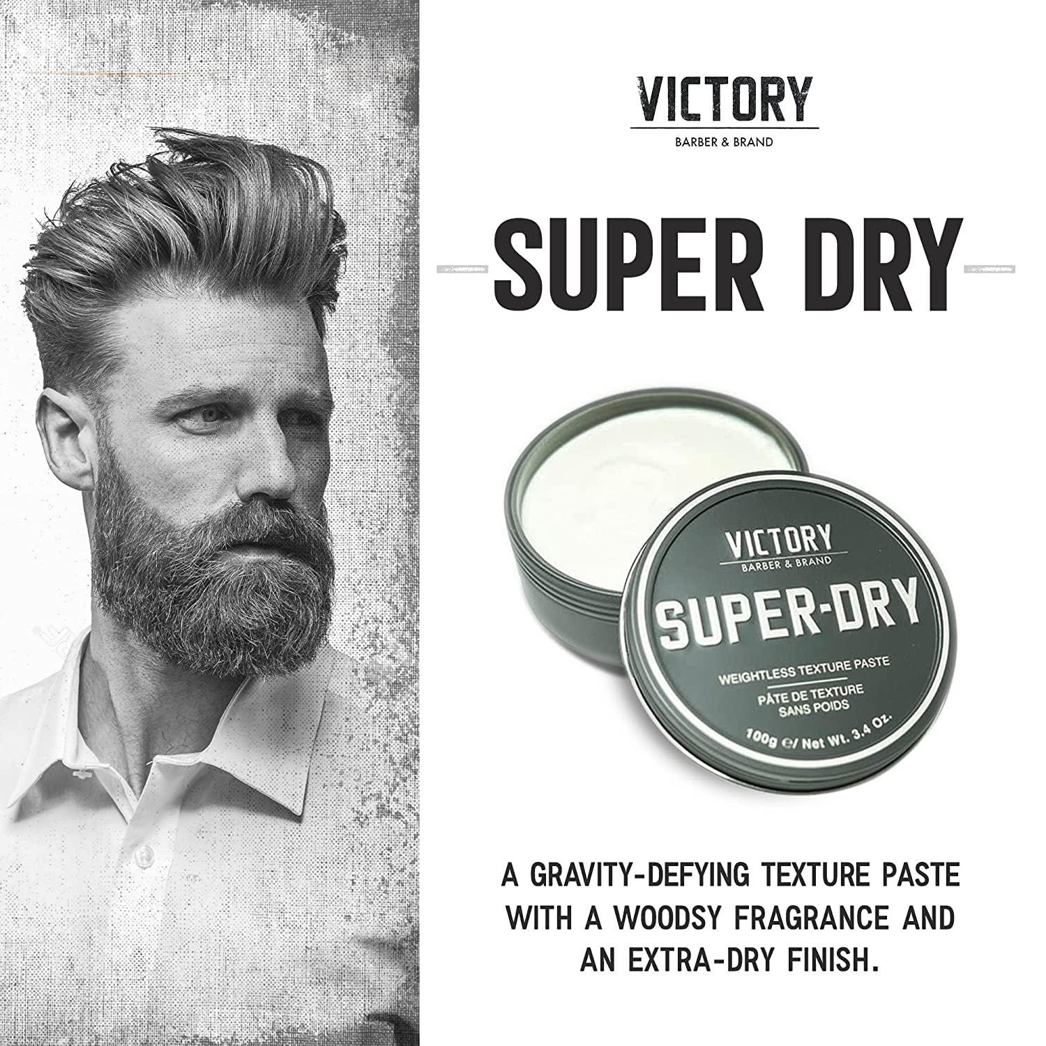 SuperDry Mens Hair Paste by Victory Barber & Brand Mens Hair