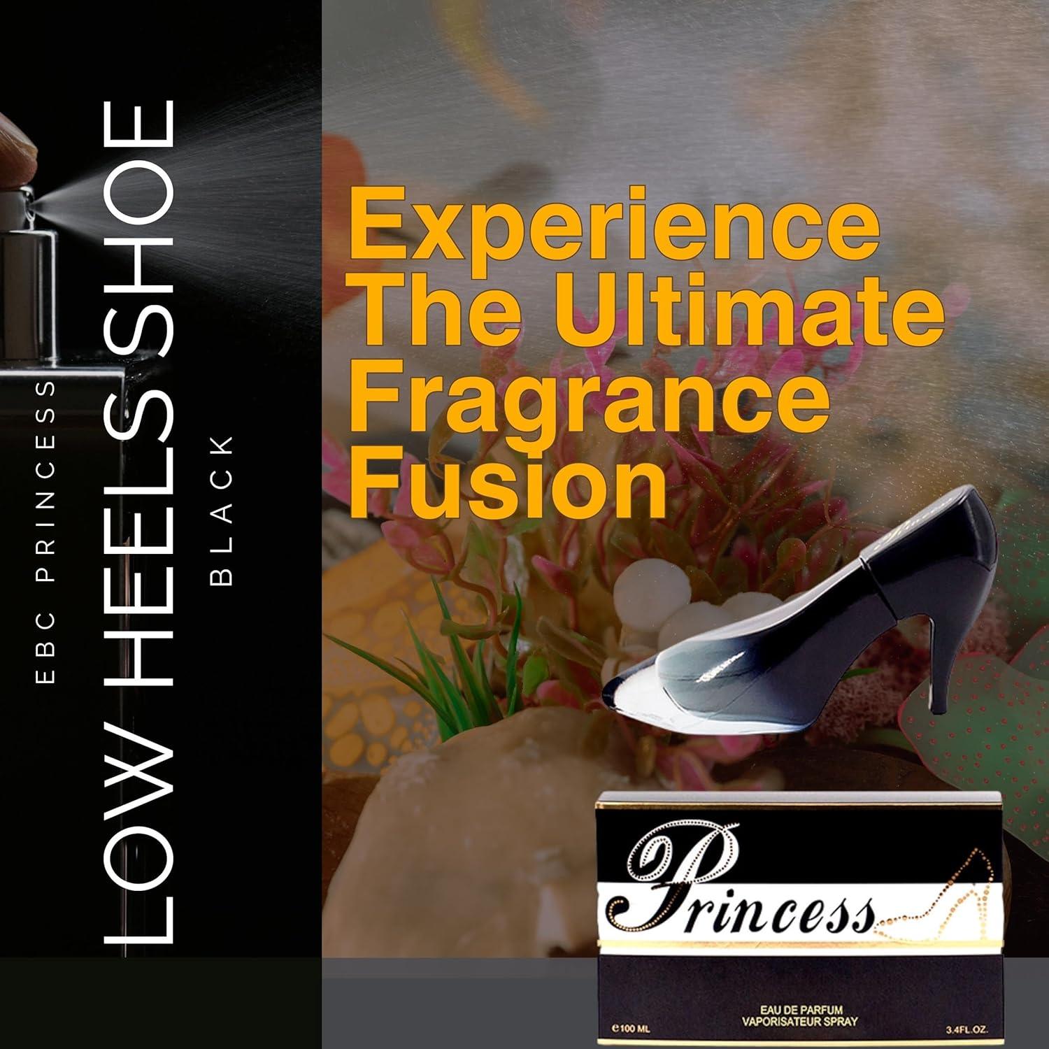 Ebc Princess Perfume Black Heel EB C Princess Low Heel Shoes Black