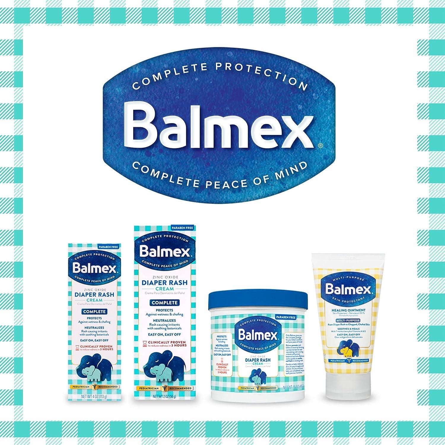 Balmex Diaper Rash Cream 16 oz Zinc Oxide Formula for Effective Relief