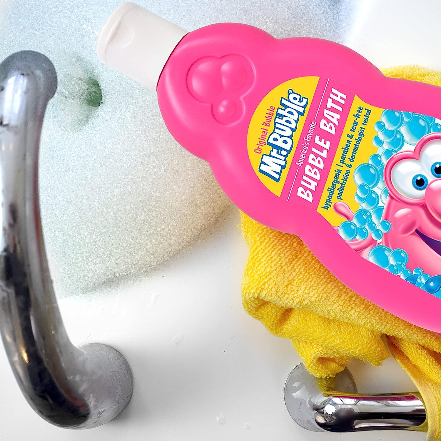  Mr. Bubble Original Bubble Bath - Great for Your Baby, Kids,  and Adults - Hypoallergenic, Tear Free Bubble Bath Solution (2 Bottles, 16  fl oz Each) : Baby