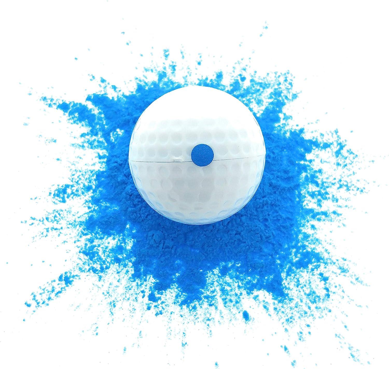 Essential Values Exploding Golf Balls (4 Balls) Gender Reveal Golf Ball