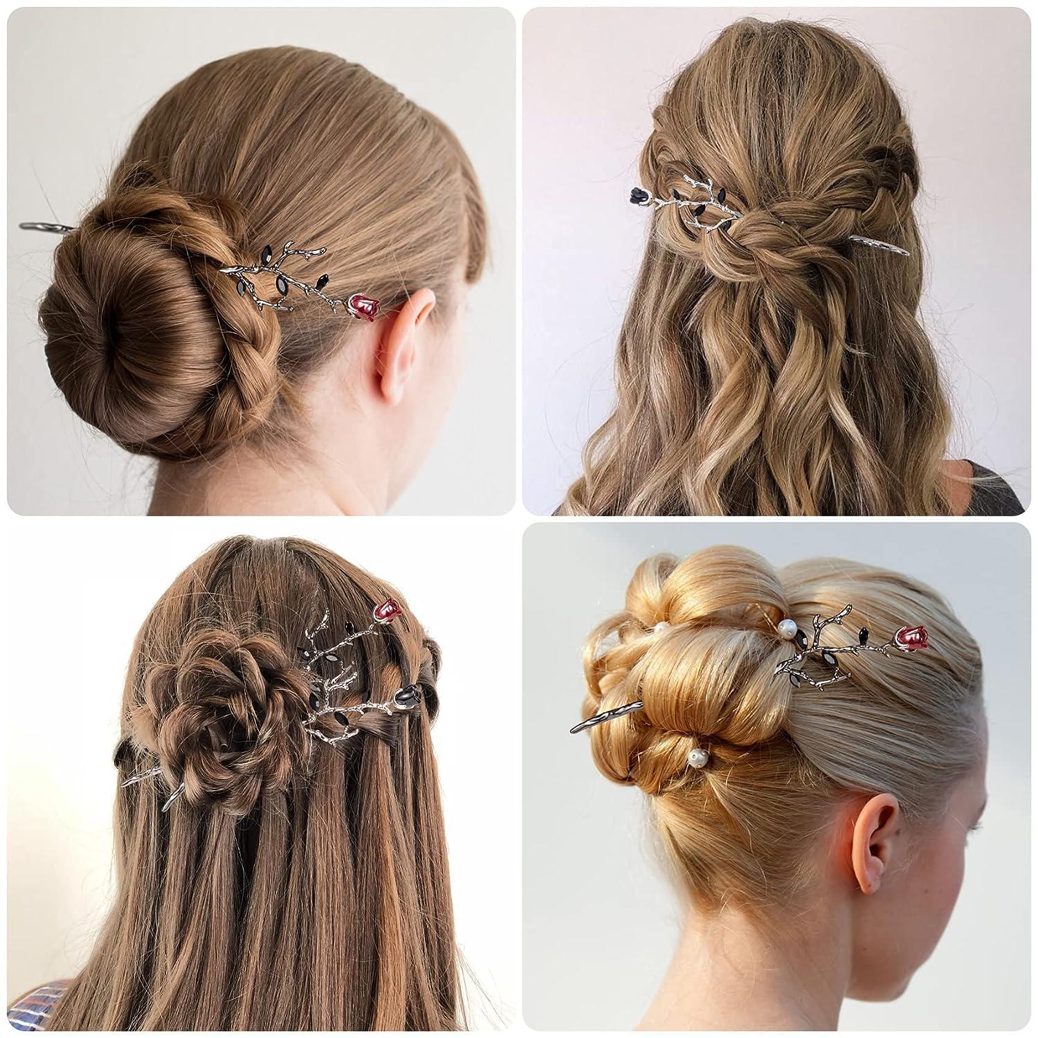 Birthday Hair 🥳 Knot bun with chopsticks 😍😍 so bomb , and classy | By  Blazian StyleZFacebook