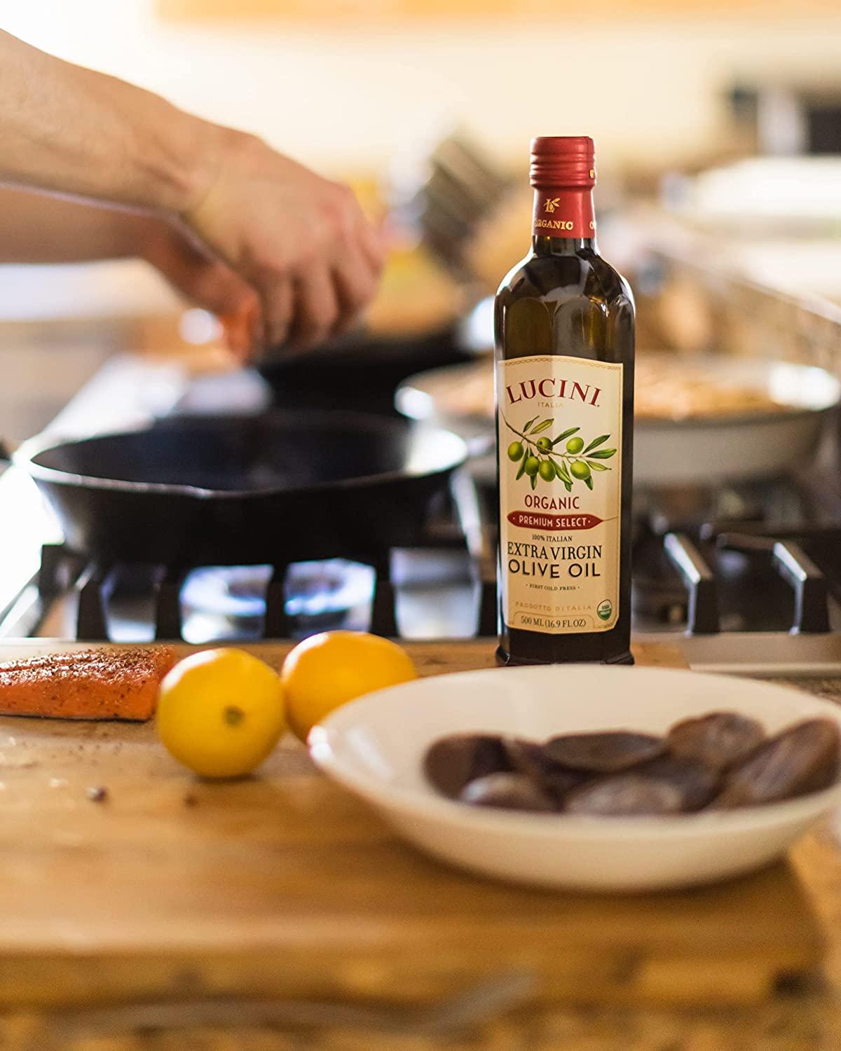 Lucini Premium Select Organic Extra Virgin Olive Oil 16.9 fl oz (500 ml)