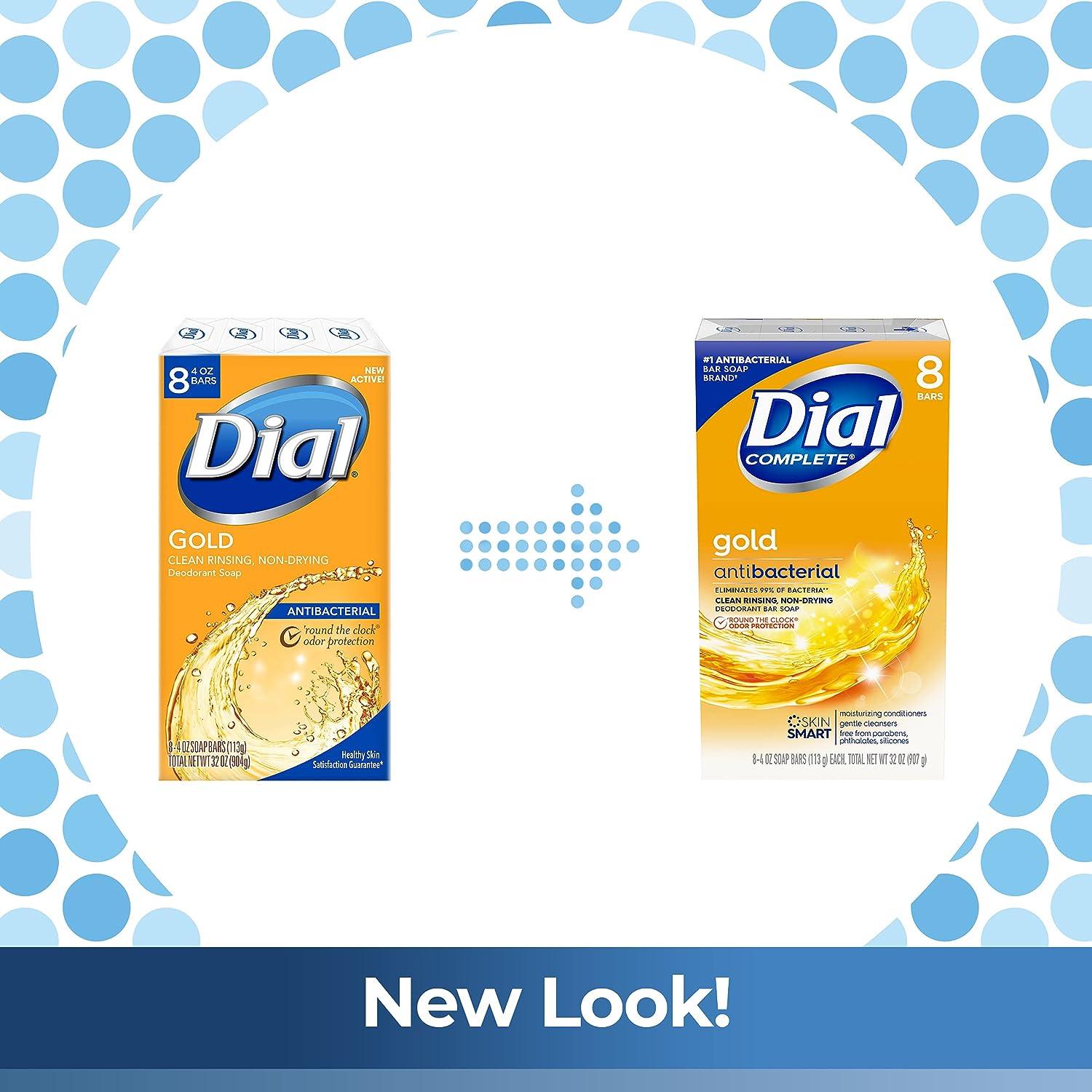 Dial Antibacterial Bar Soap Gold 4 Ounce 8 Bars
