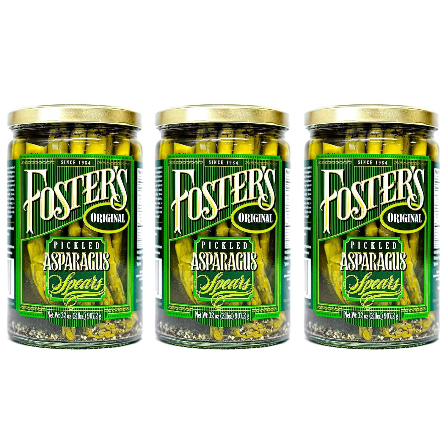Foster's Pickled Asparagus Original 32oz (3 Pack) Pickled Asparagus