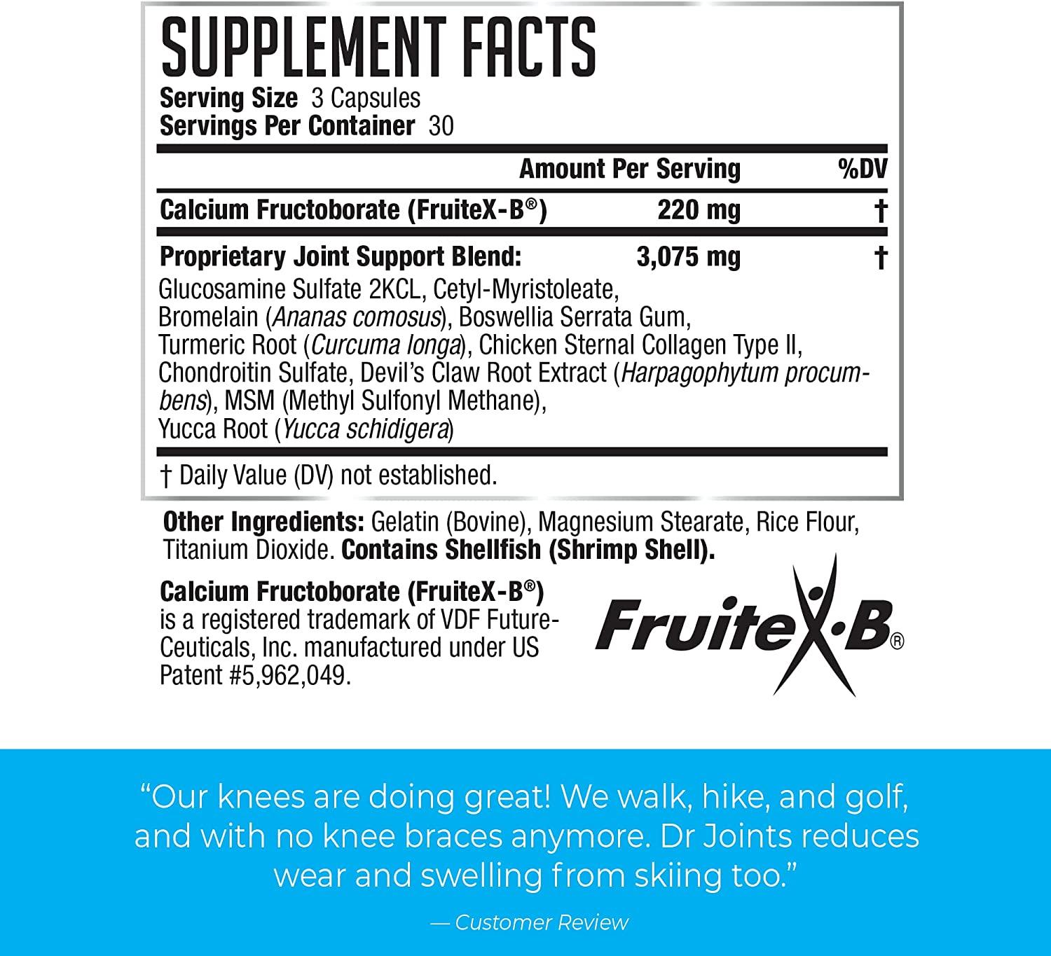 Dr. Joints Advanced Joint Health Formula with FruiteXB, Glucosamine