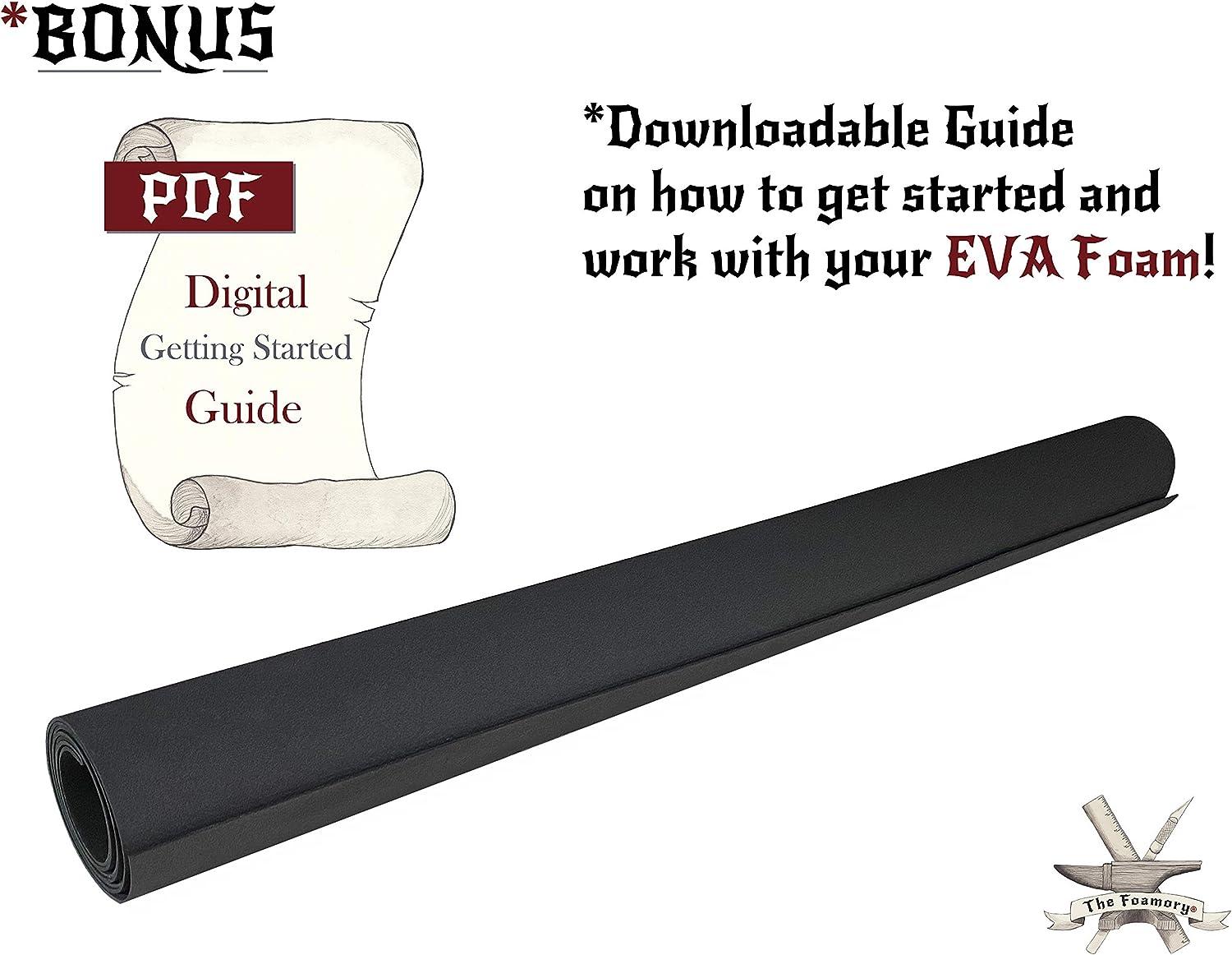 EVA Foam Cosplay Sheet 2mm Thickness Black/White 14x39 Ultra High