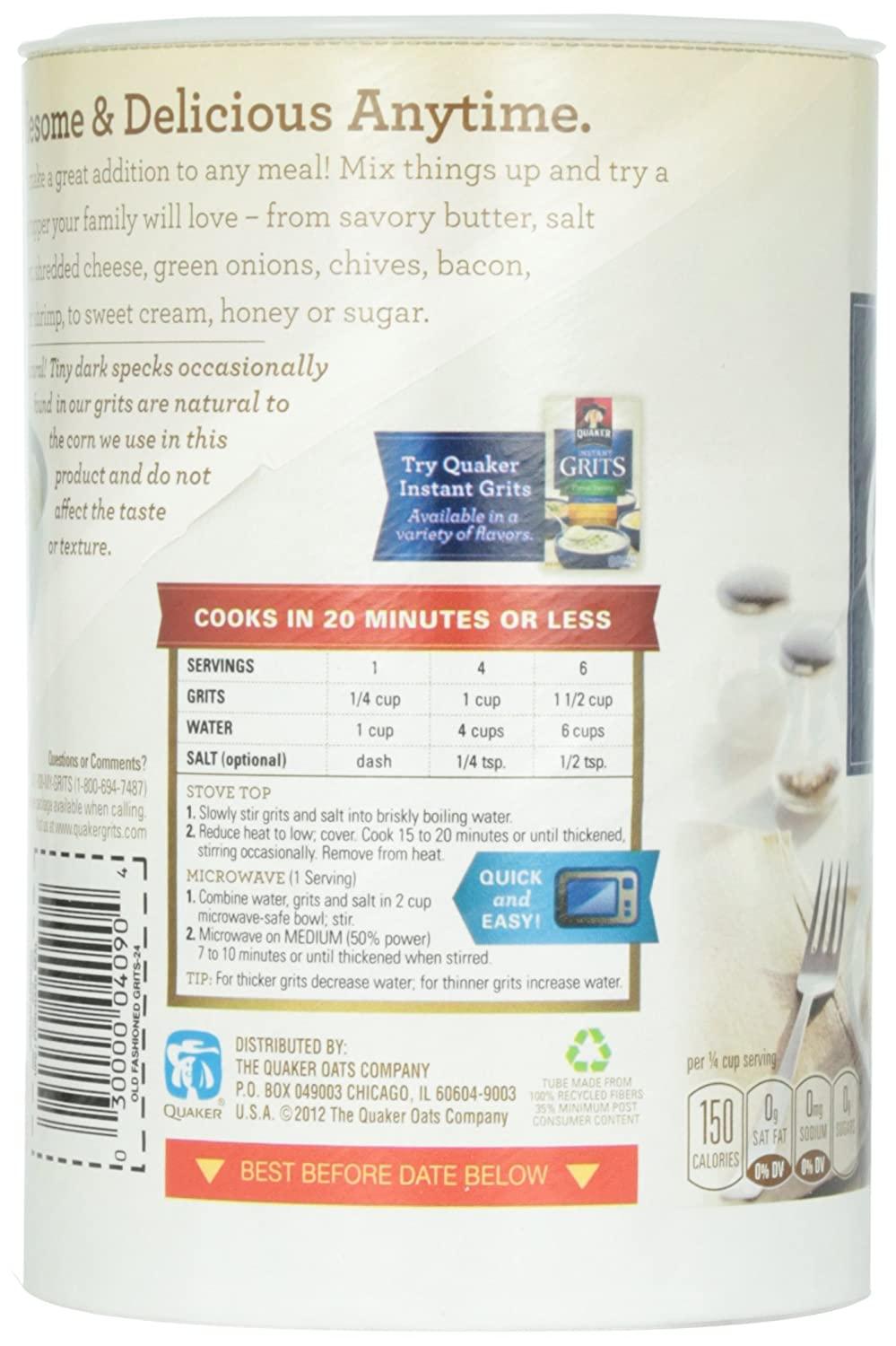 Quaker Quick 5 Minute Grits 24oz Box