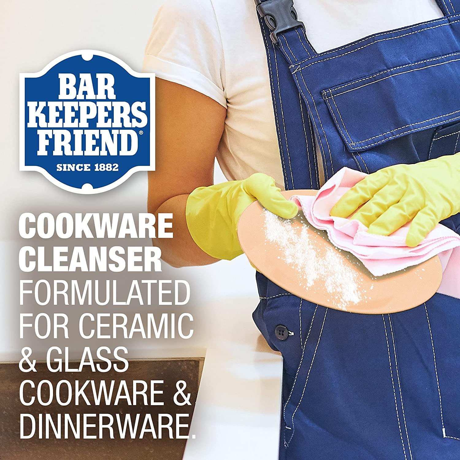 Bar Keepers Friend Cooktop Cleaning Bundle with Cooktop Cleaner and