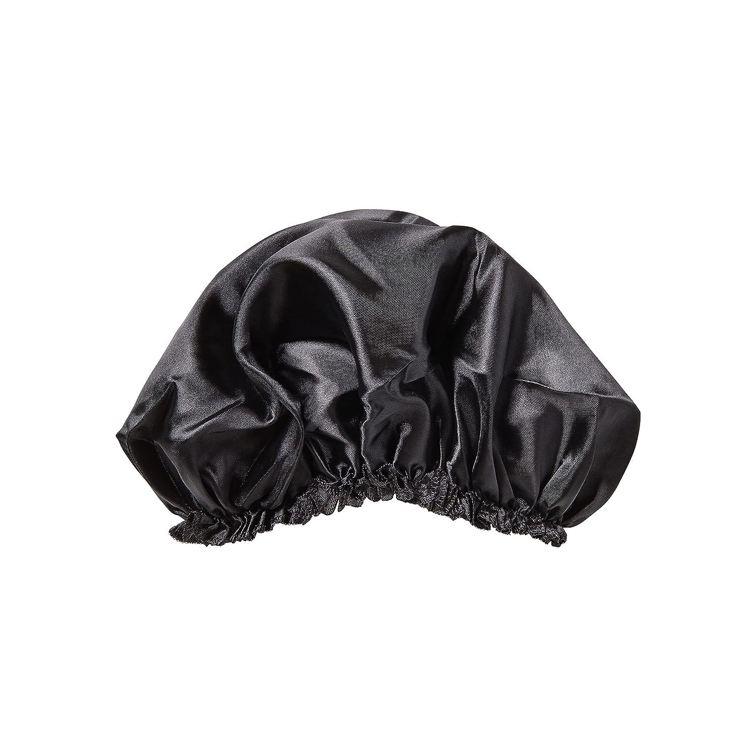 Silky Satin Bonnet Cap - Black – KISS Colors & Care
