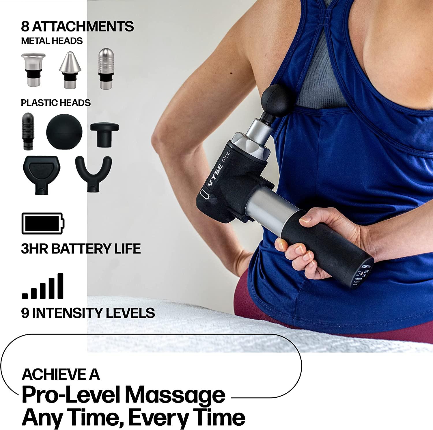 Massage Gun for Athletes,Cotsoco Deep Tissue Percussion Body Muscle Massager  with 30 Adjustable Speeds,10 Massage Heads,Handheld Deep Tissue Massager  for Neck Back Pain Relief (Black) 