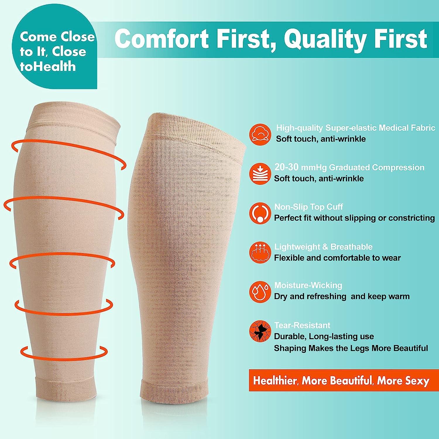 Cheap Calf Leg Support Brace Varicose Veins Knee Compression Sleeve Socks  Stocking