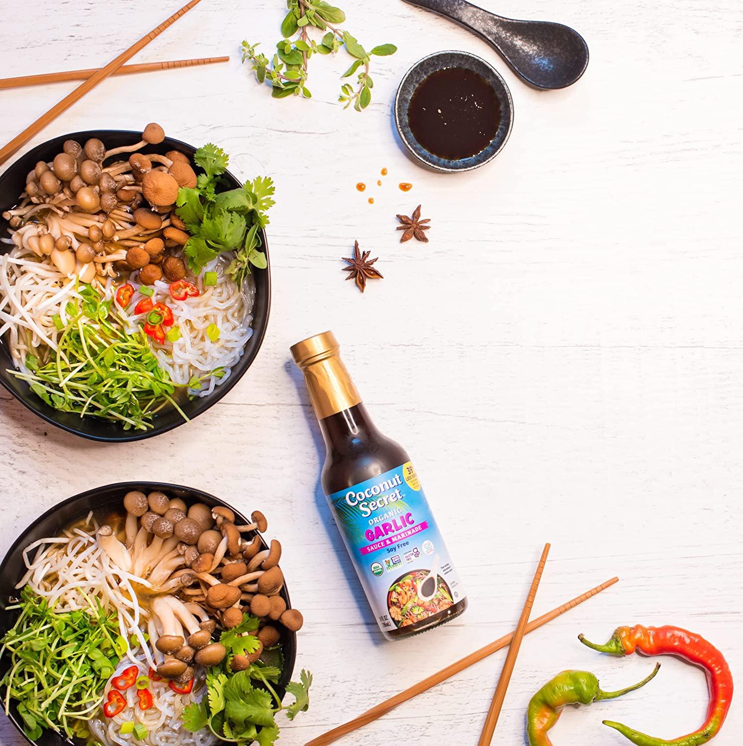 Coconut Secret Coconut Aminos Garlic Sauce (2 Pack) 10 fl oz 10 Fl Oz