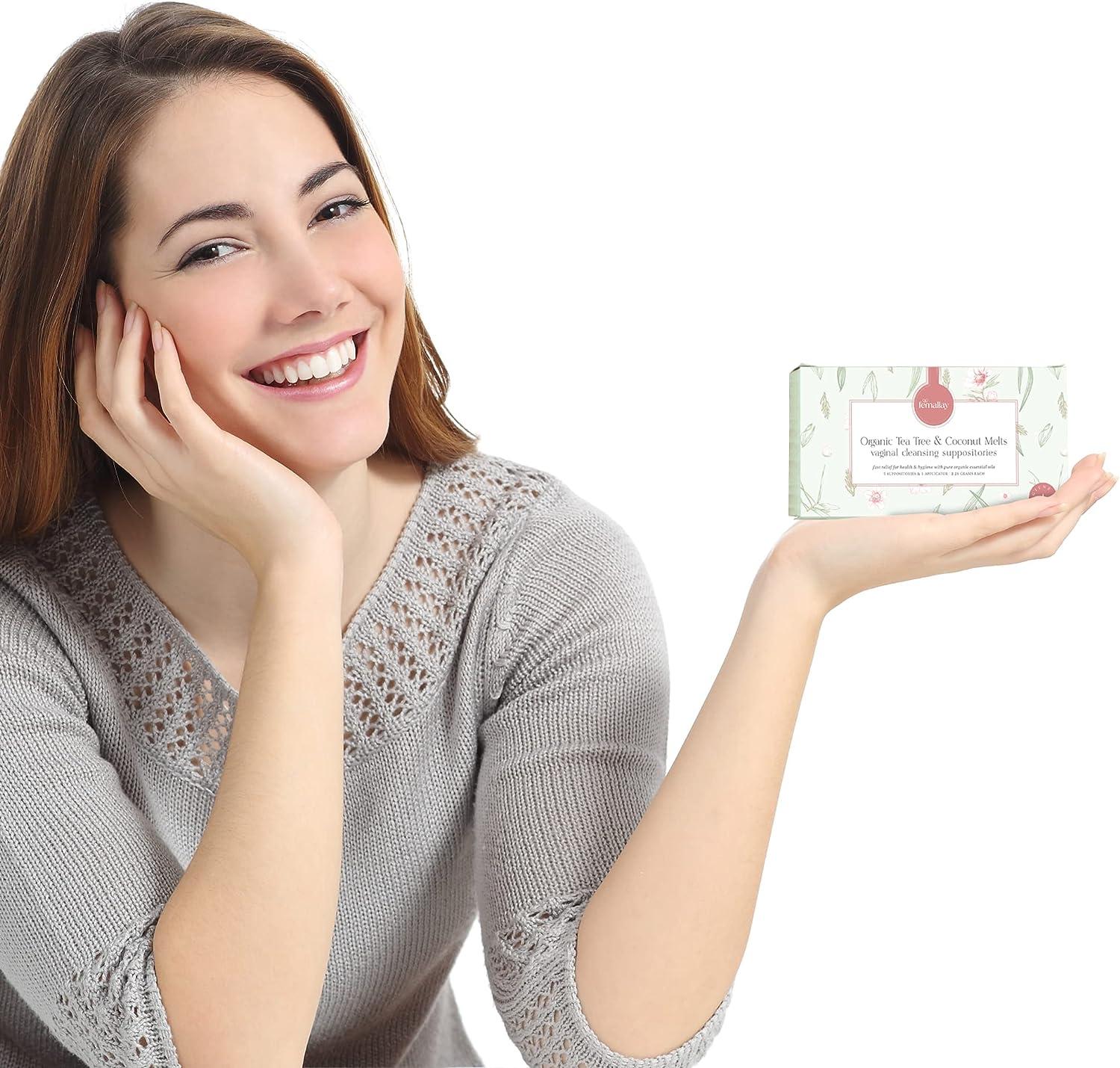 Femallay Organic Tea Tree and Coconut Oil Vaginal Cleansing