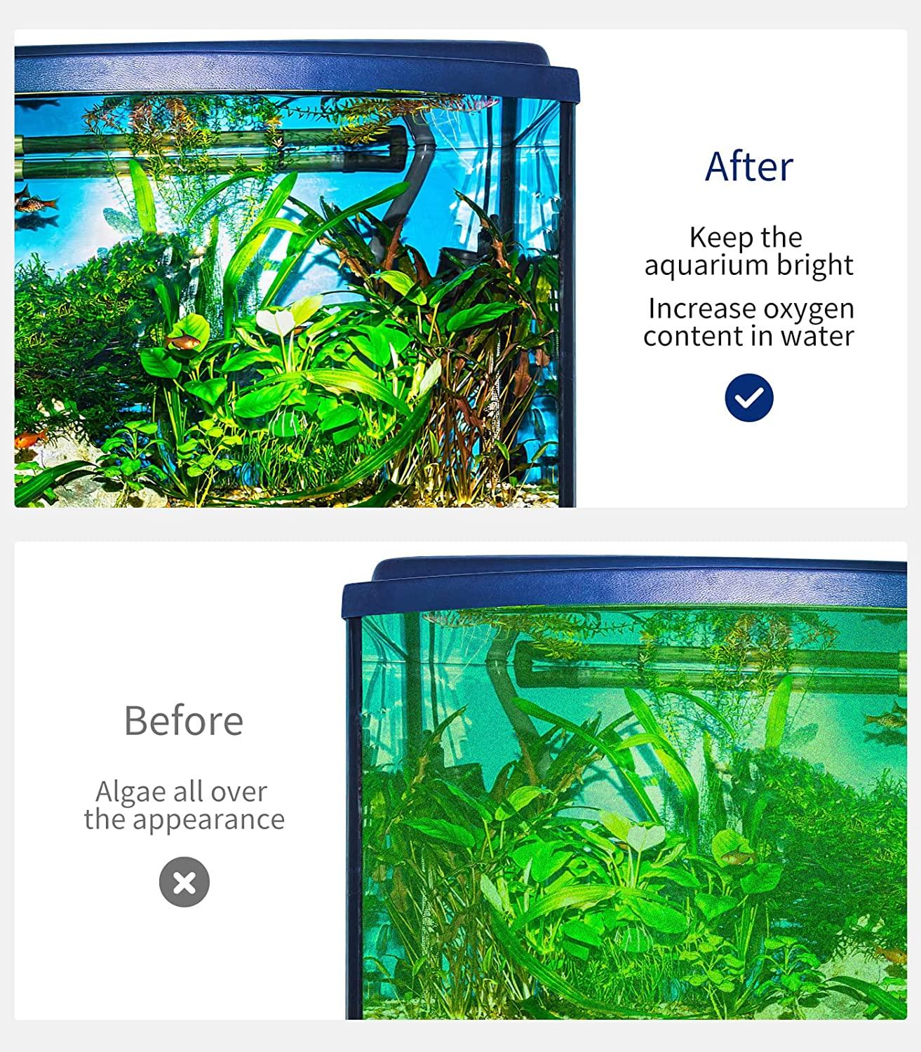 Faveetie Aquarium Algae Scraper for Glass Aquariums with 5 Replaceable