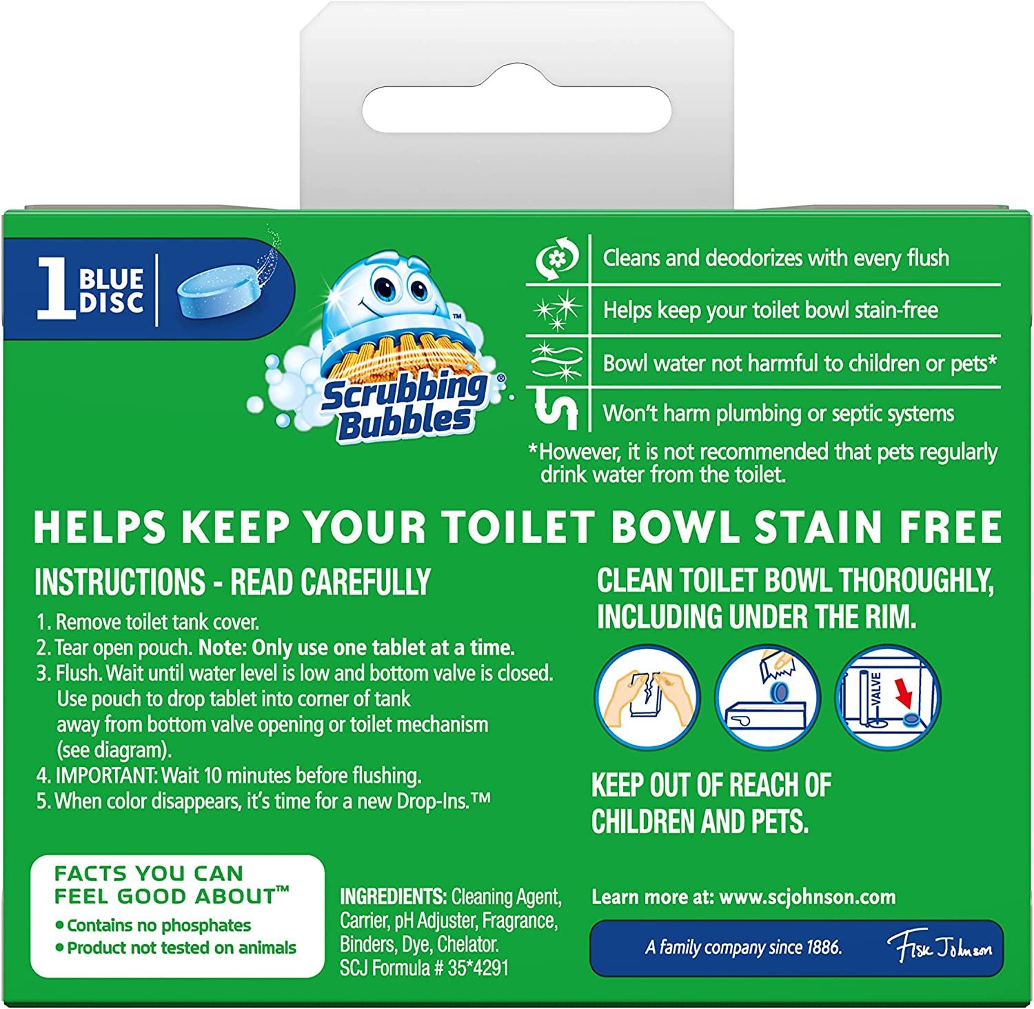 Vanish Scrubbing Bubbles DropIns, 1.7 Oz, Pack of 12