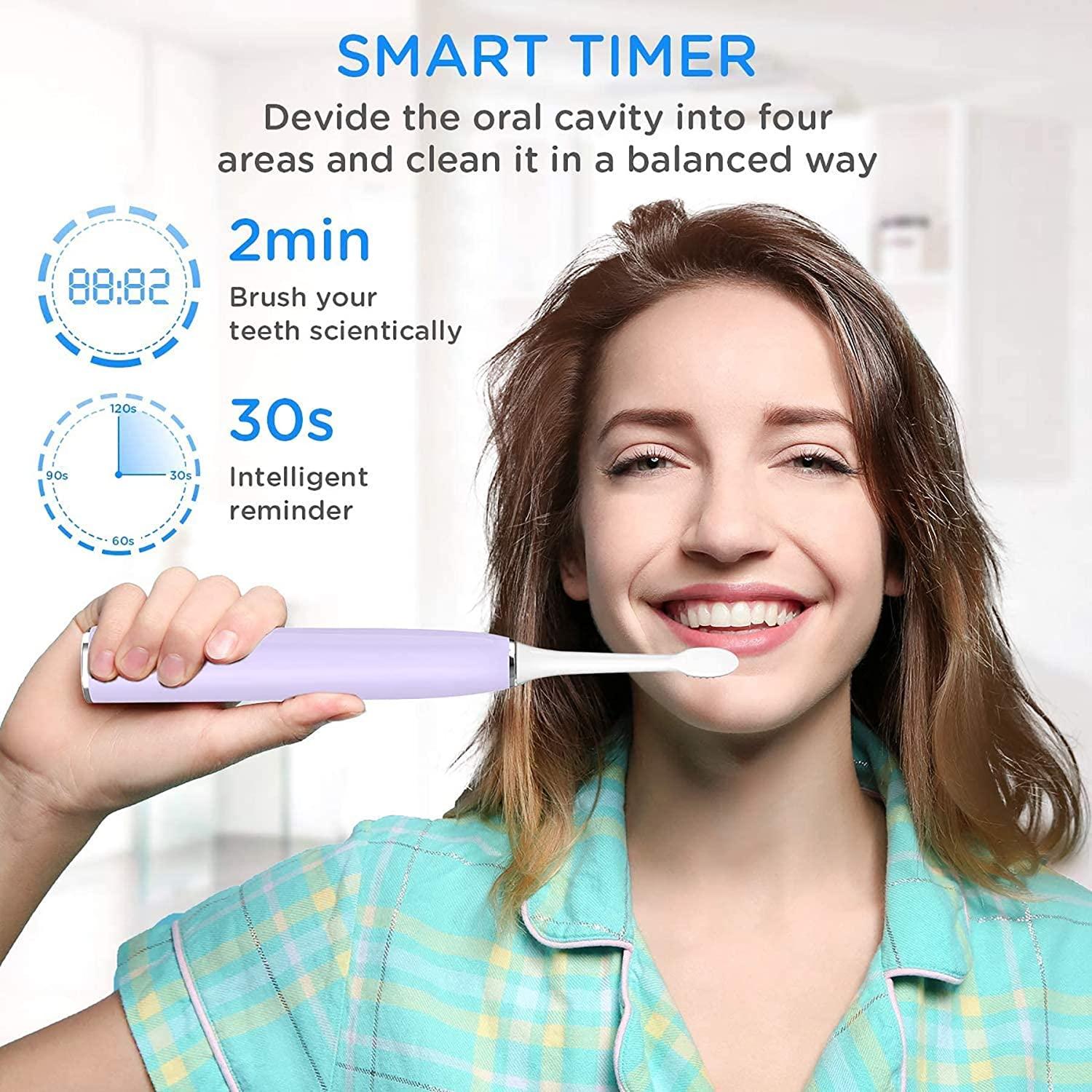 SARMOCARE Sonic Electric Toothbrush, Travel Rechargeable Toothbrushes