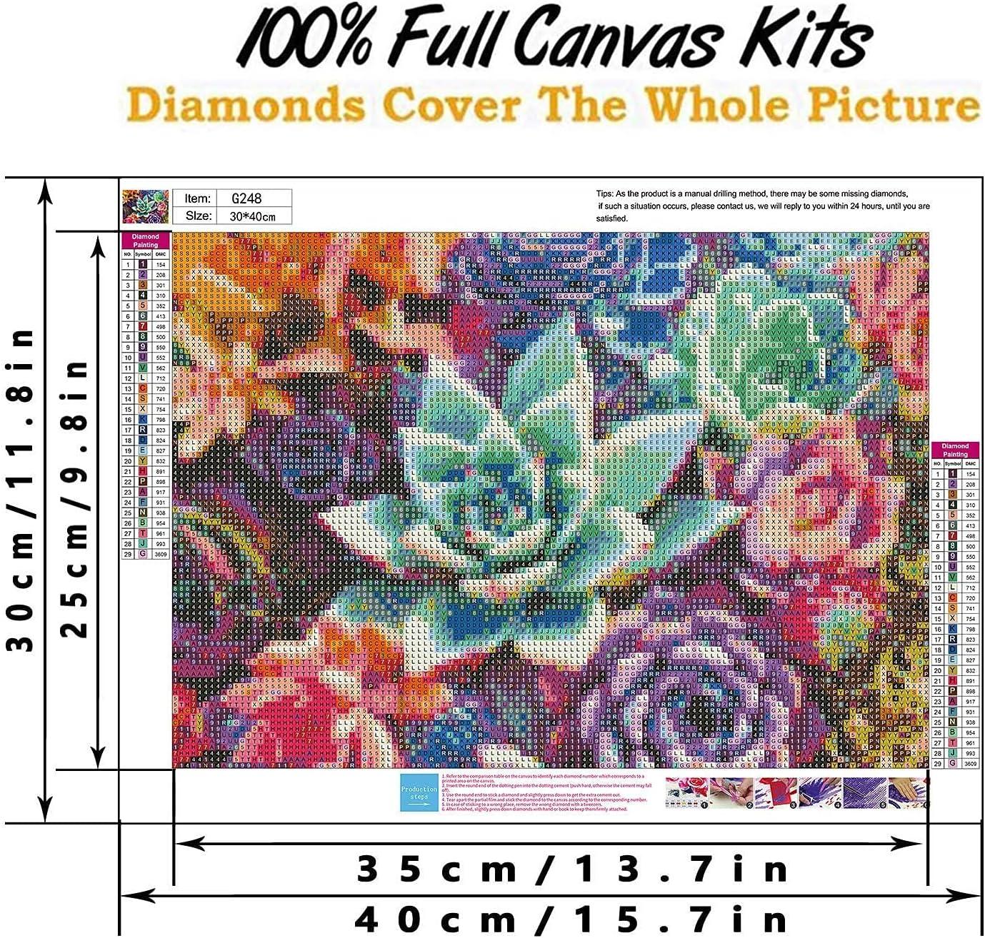 Adult Diamond Painting Kit For Beginners, 5d Diamond Art Sets With Full  Drill Round Diamonds, Home Wall Decor Gift, Flower Design, 12x16 Inches