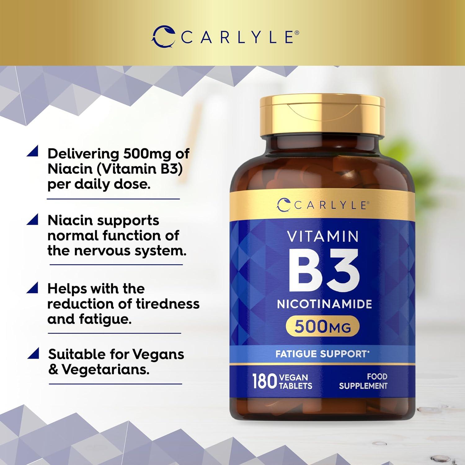 Vitamin B3 Nicotinamide 500Mg | 180 Vegan Tablets | High Strength - View #10