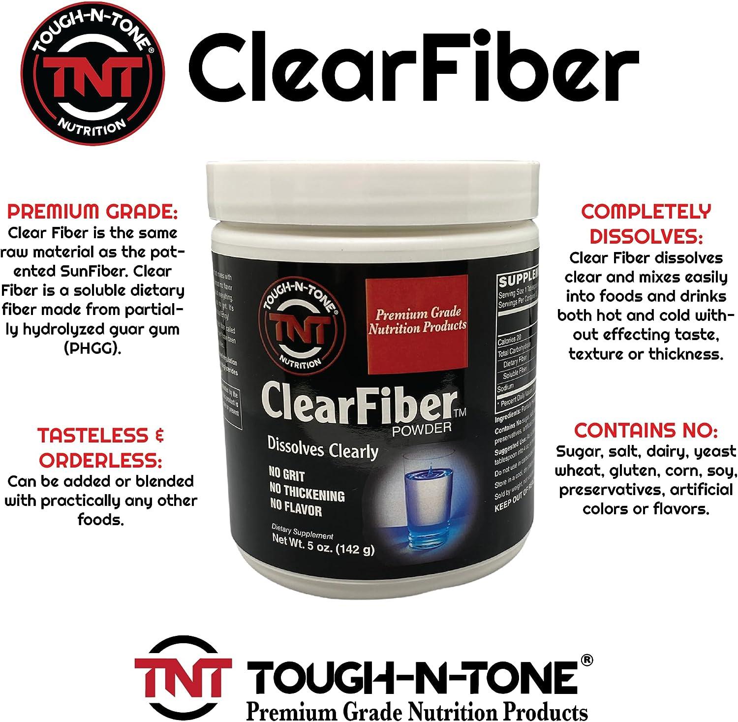 TOUGHNTONE ClearFiber Powder. A Soluble Dietary Fiber Using SunFiber