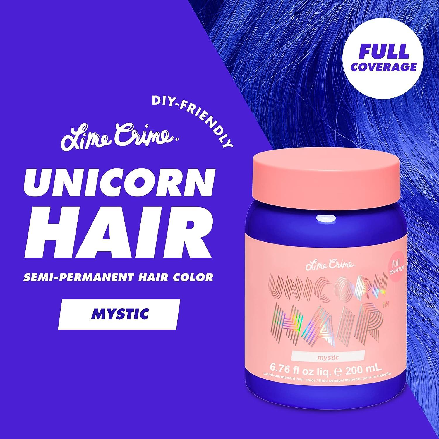 Lime Crime Unicorn Hair Dye Mystic Electric Blue | Vegan, Cruelty-Free ...