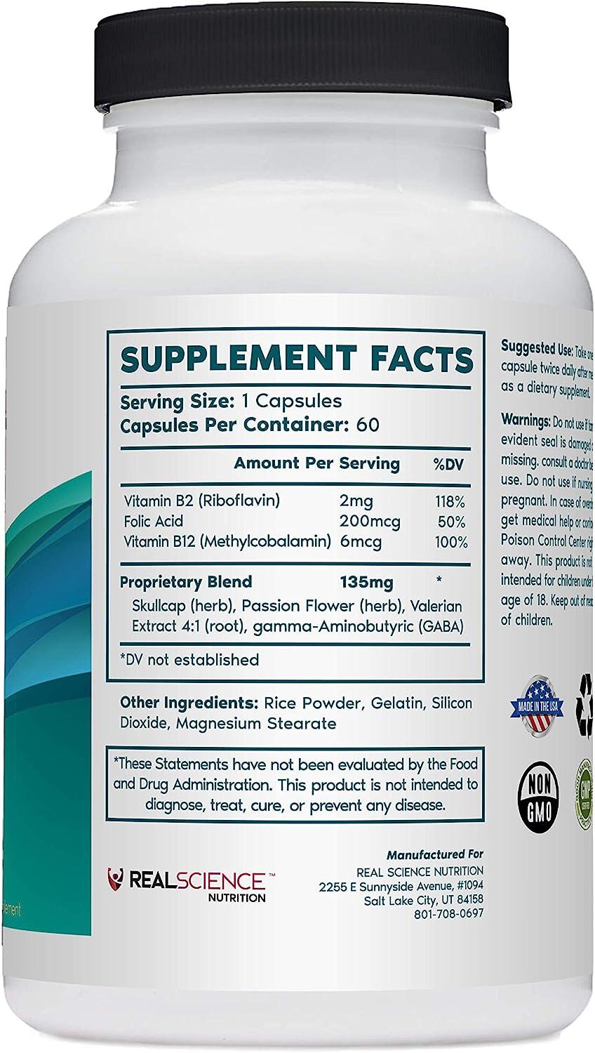 Real Science Nutrition Tremanol All Natural Essential Tremor Herbal