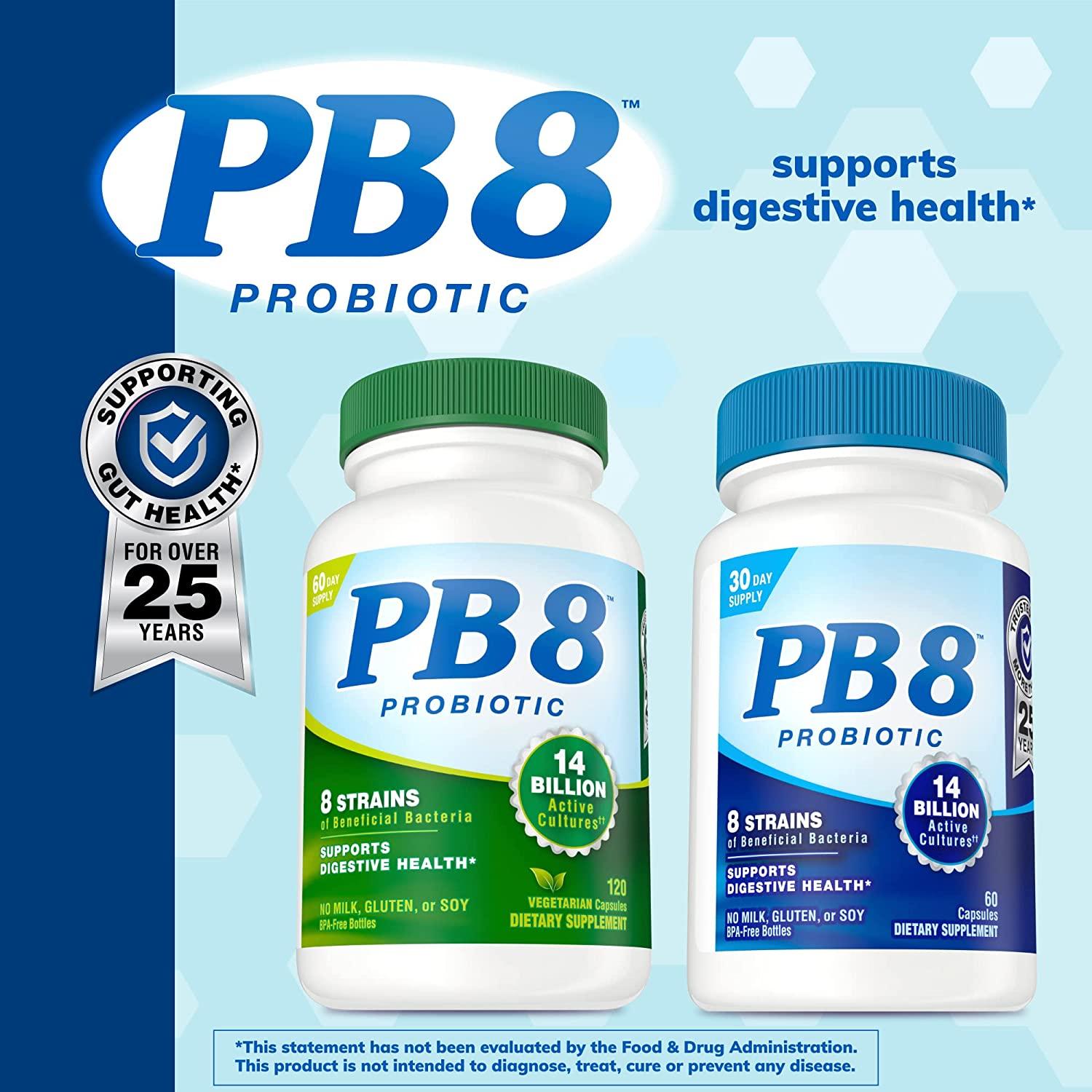 Nutrition Now PB 8 Probiotic Acidophilus Dietary Supplement for Men and