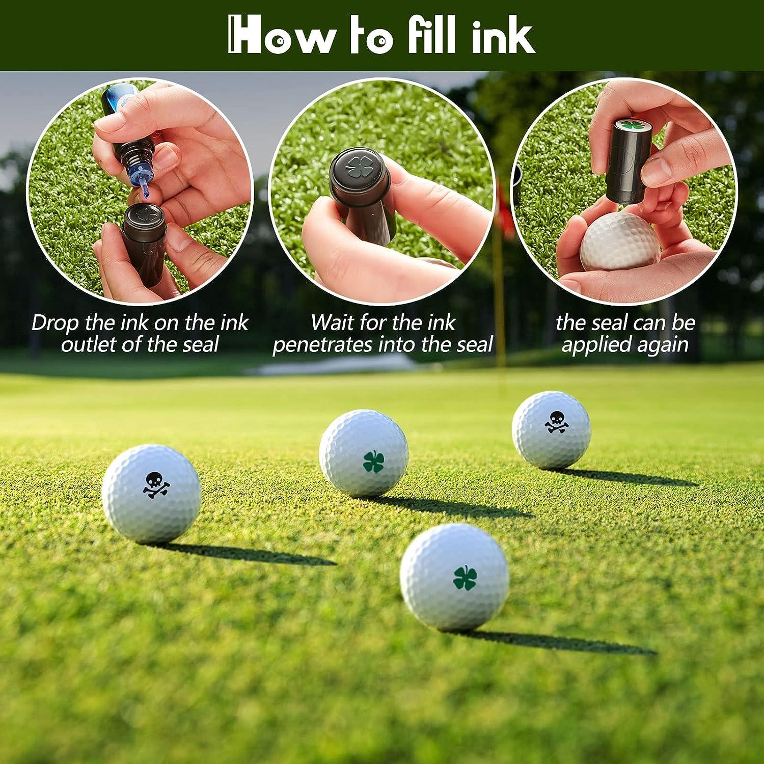 Custom Golf Ball Stamps Personalized Golf Ball Marker with Clover and