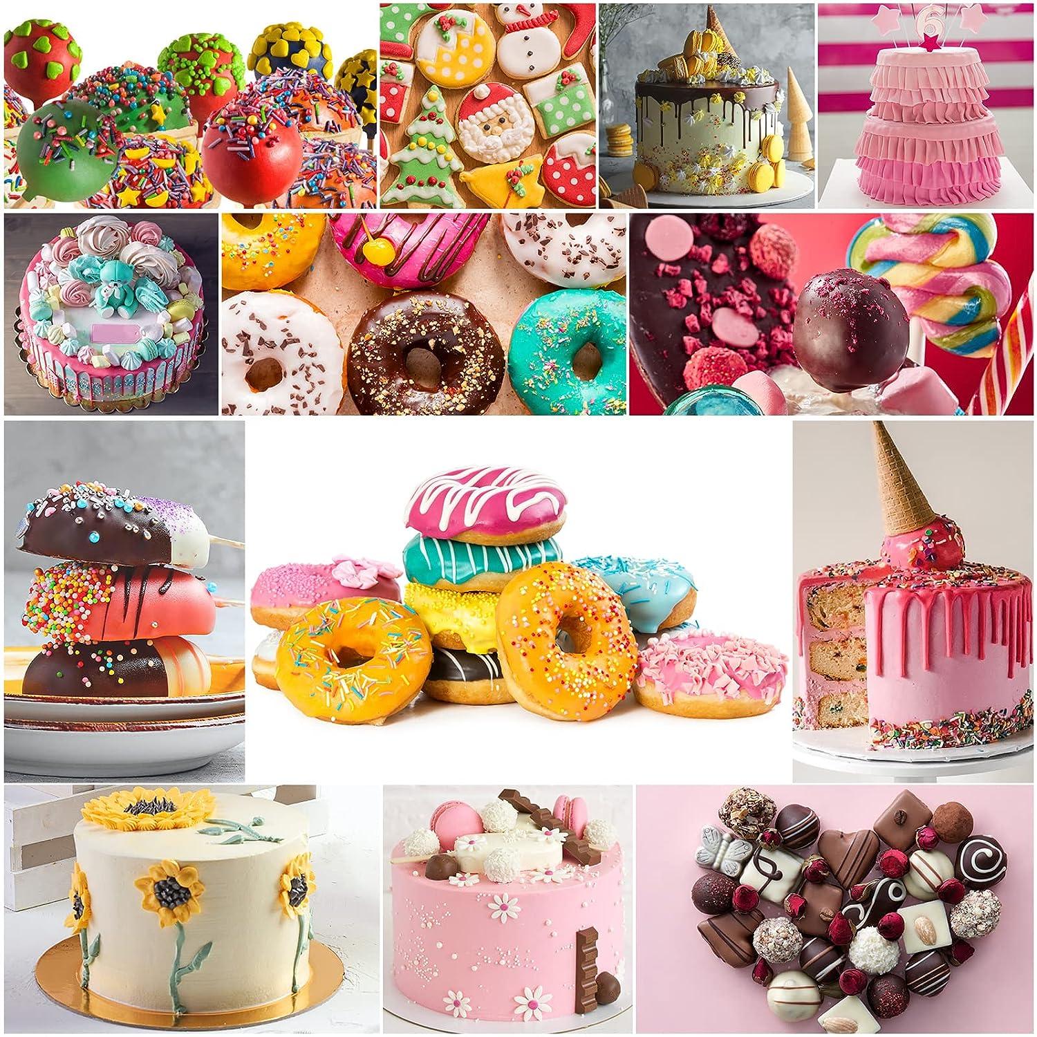 10 Color Oil Based Food Coloring for Chocolate & Candy Melts Cake Decorating, Baking & Fondant