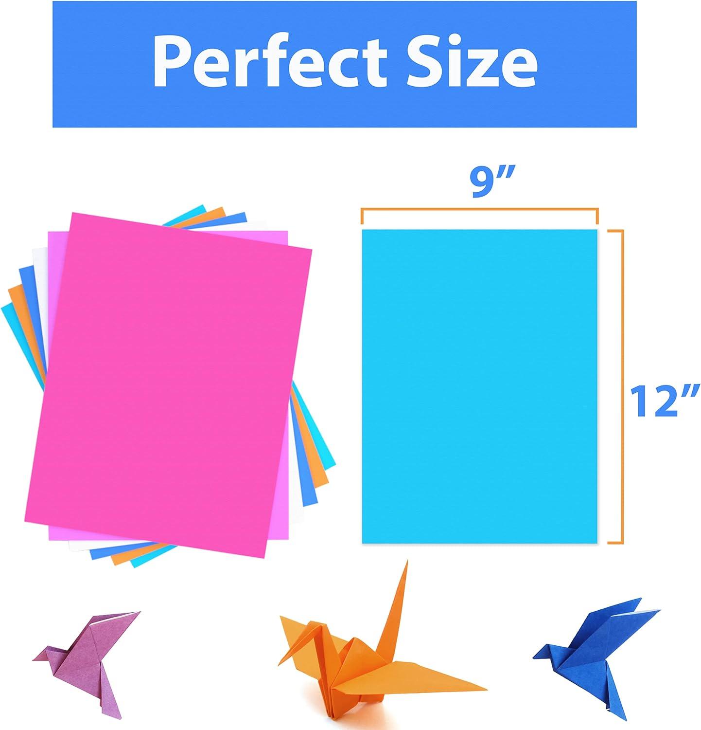  Construction Paper Colored Paper, A4 9 x 12, 1000 Sheets,  Heavyweight Coloring Craft Paper for Kids Bulk School Supplies Art (Fresh  Color)