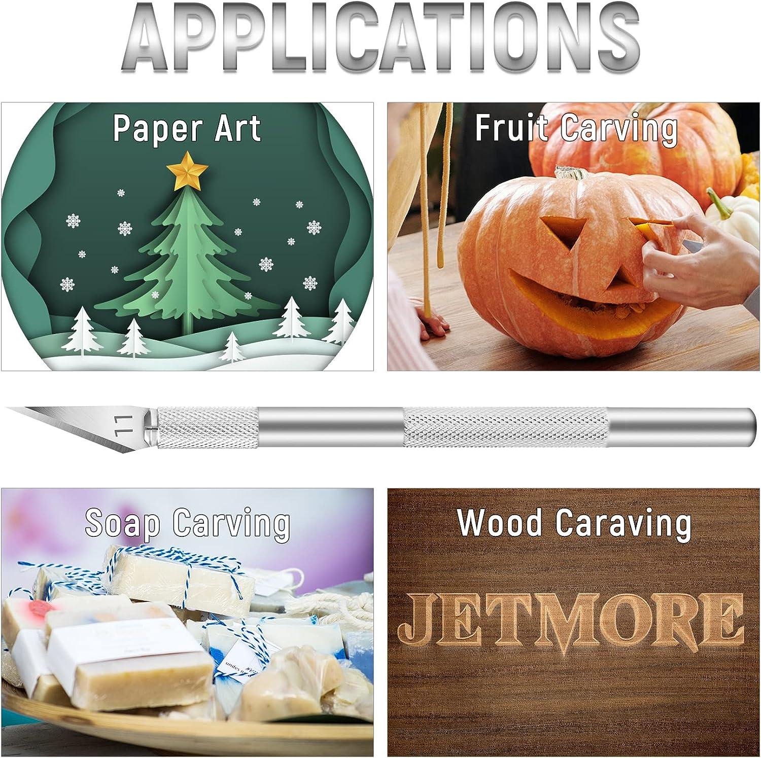 Jetmore 10 Pack Exacto Knife, Stainless Steel Exacto Knife Set, Sharp