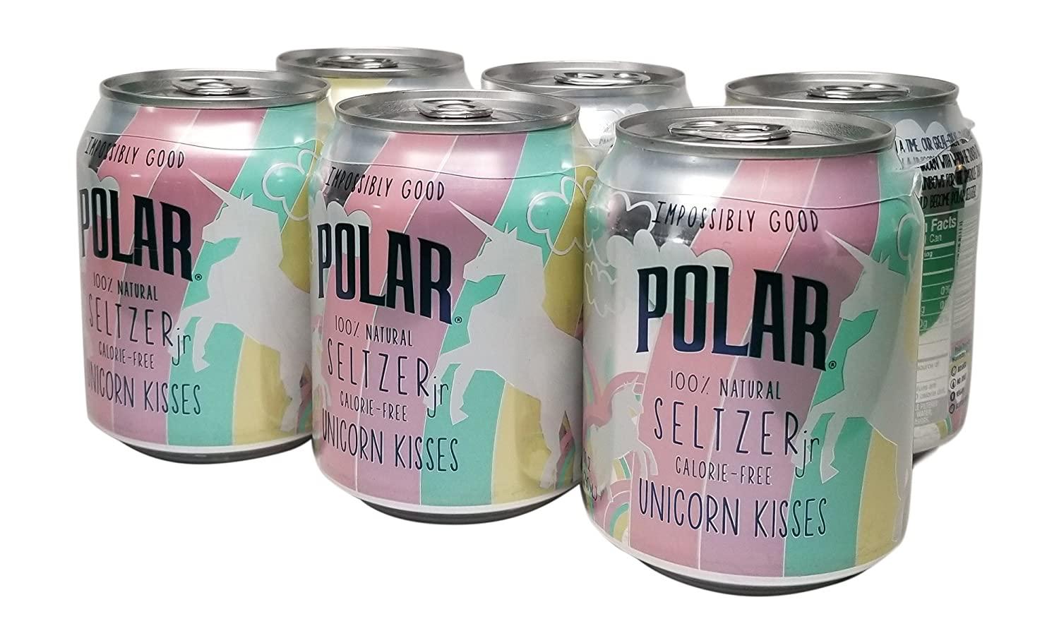 Polar Seltzer Unicorn Kisses 6pk Impossibly Good, 8oz Cans