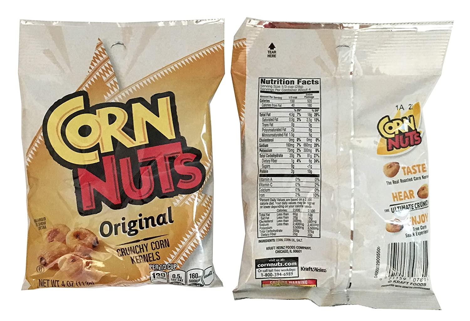 Corn Nuts Classic Flavors 4oz Size 2 of Each Original, BBQ and Ranch